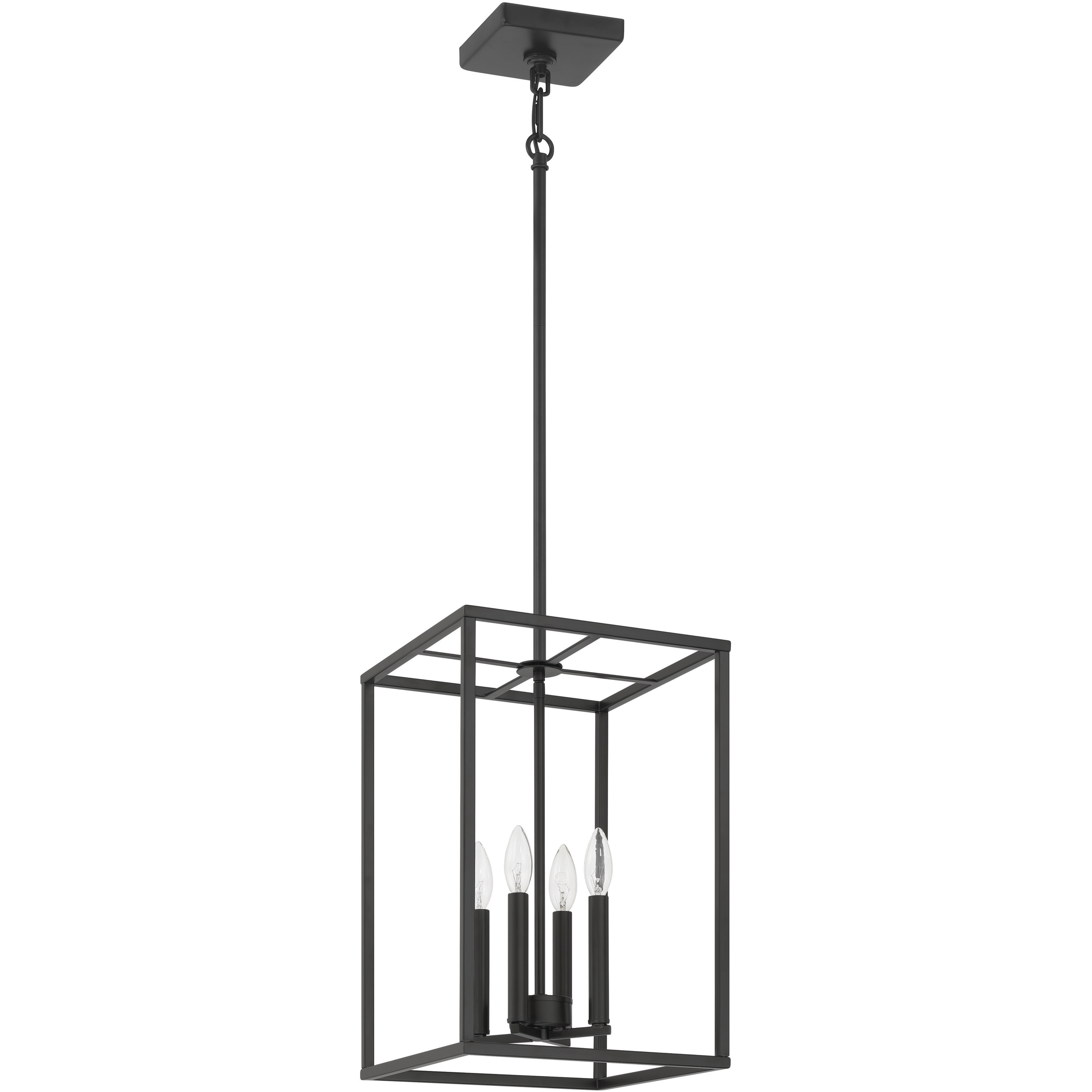 Craftmade 60635-FB Signature 4 Light 12 inch Flat Black Foyer Light ...