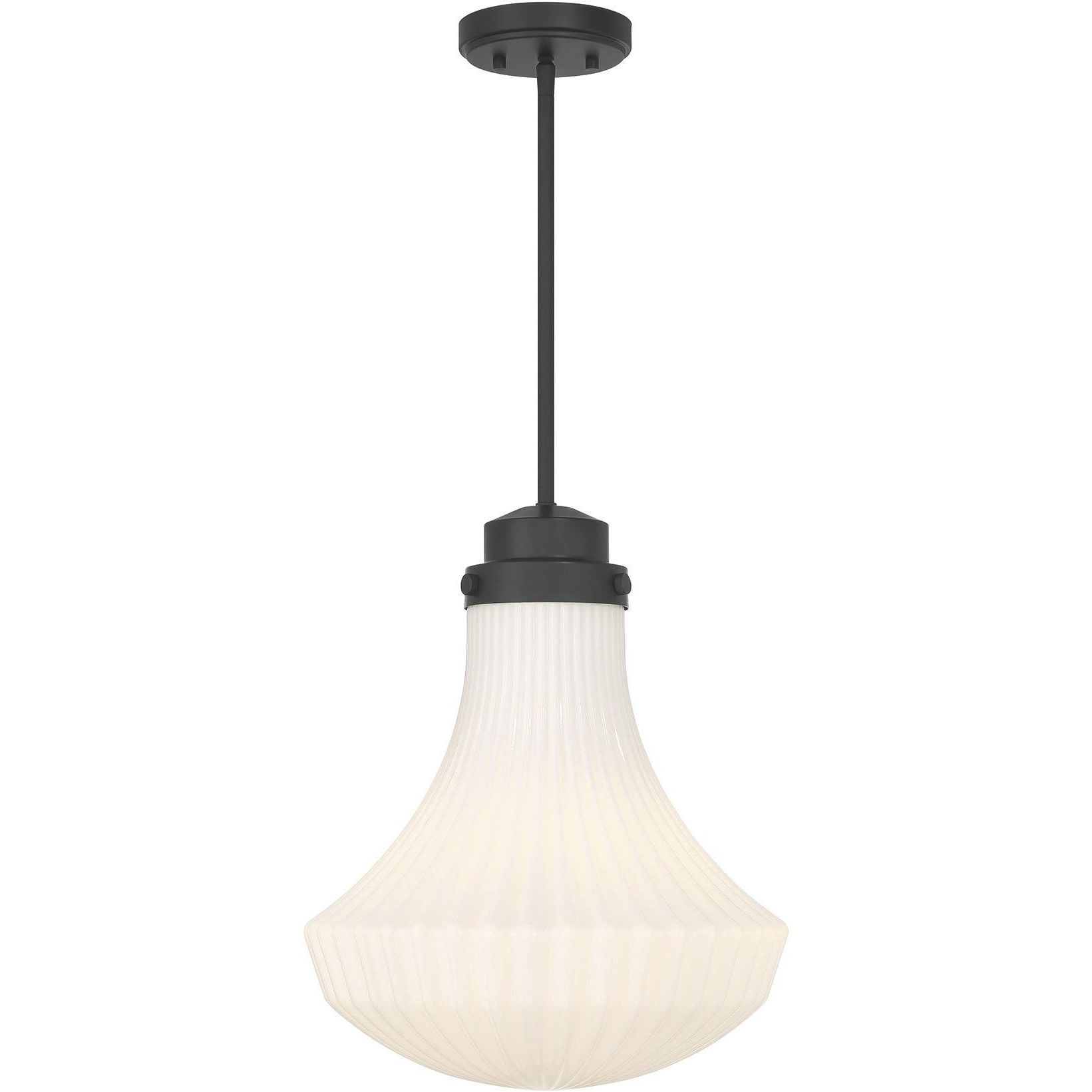 Bartlet 1 Light 14 inch Matte Black Pendant Ceiling Light