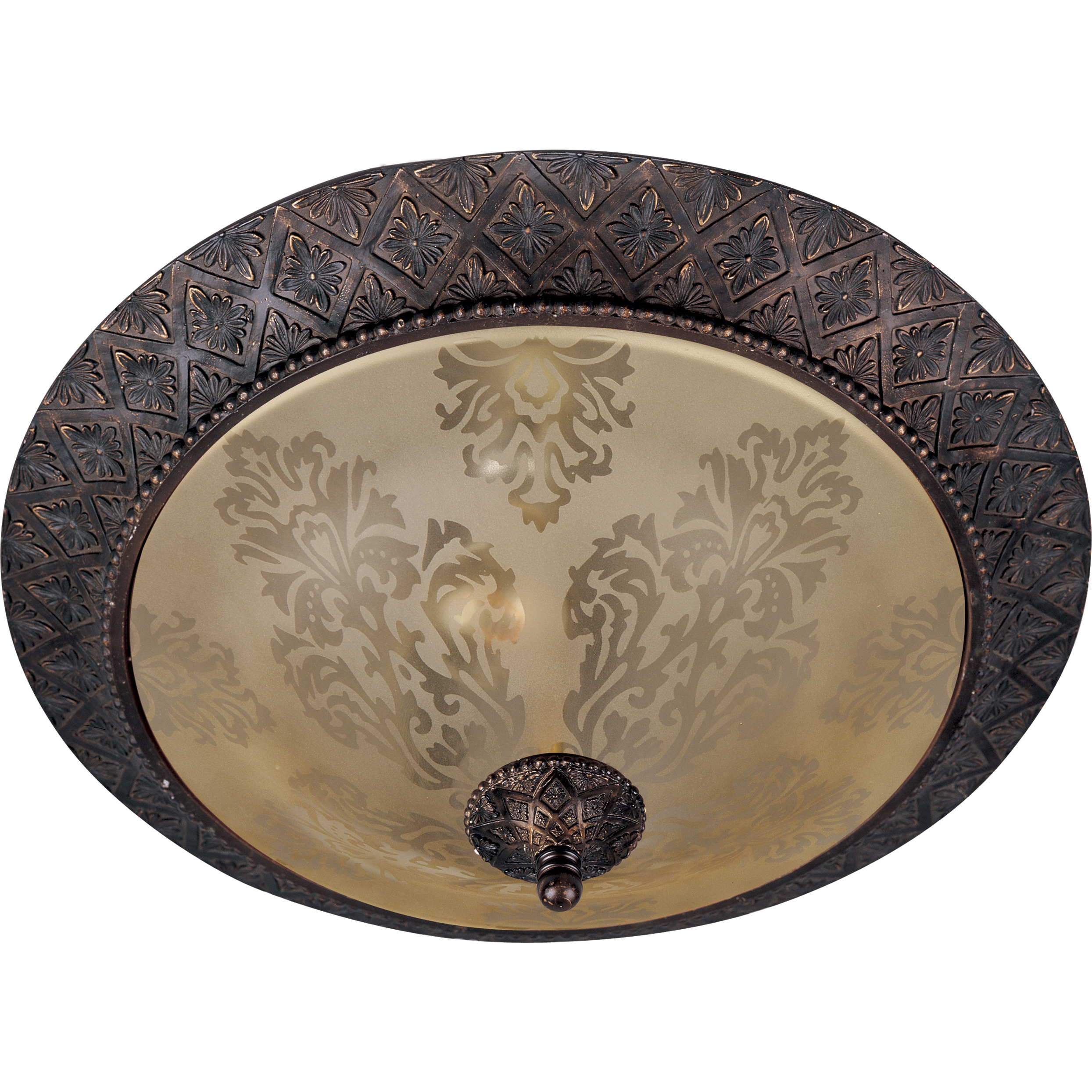 Symphony 2 Light 19 inch Oil Rubbed Bronze Flush Mount Ceiling Light