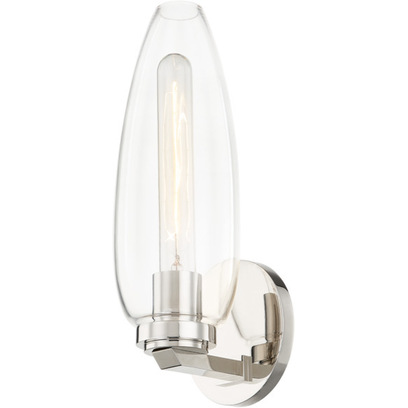 Troy Lighting Fresno 1 Light 11 inch Polished Nickel Wall Sconce Wall Light B4313-PN - Open Box