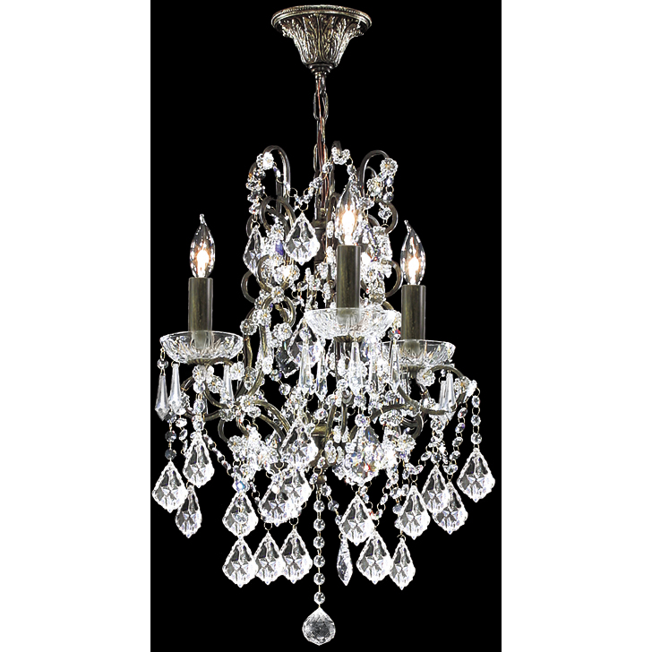 Charleston 3 Light 15 inch Bronze Chandelier Ceiling Light