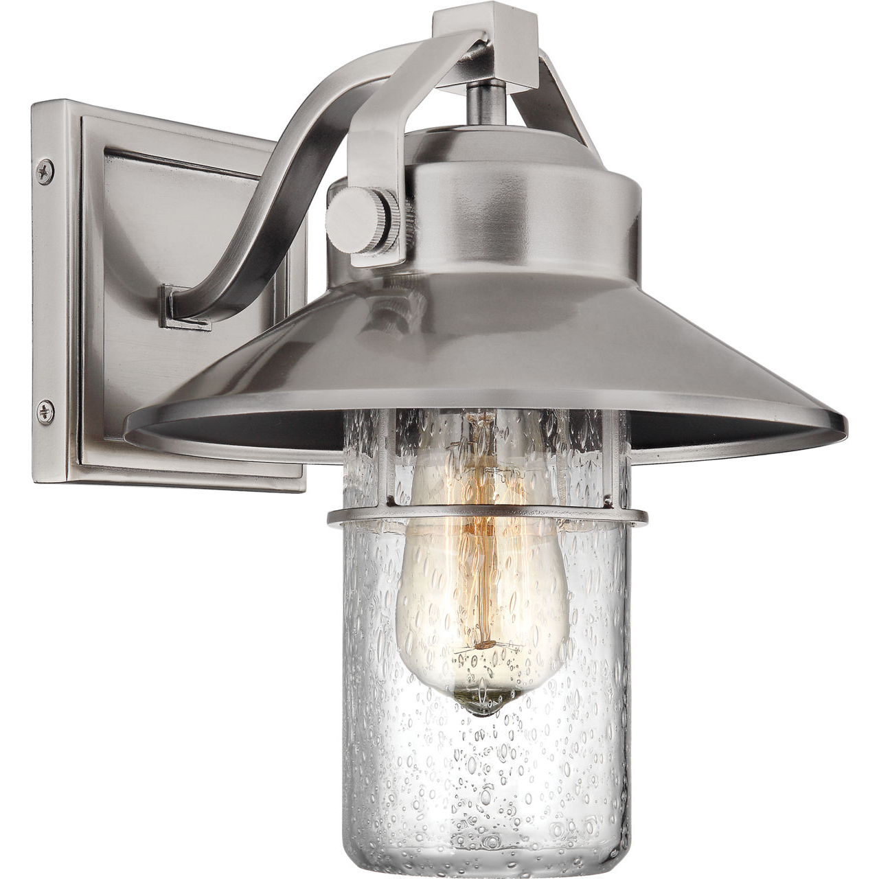 Sean Lavin Boynton 1 Light 10.75 inch Painted Brushed Steel Outdoor Wall Lantern