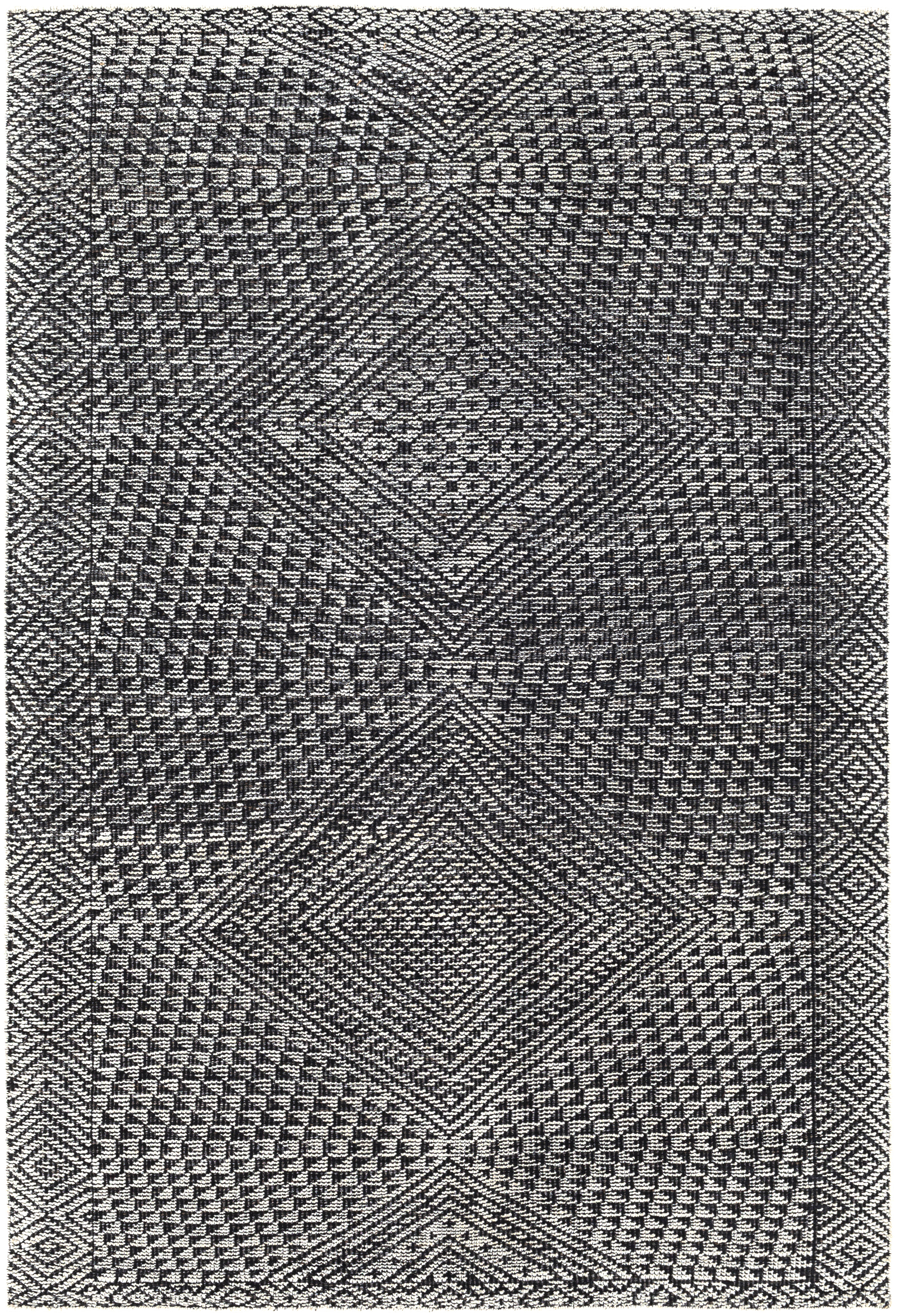 Livorno 36 X 24 inch Black Rug in 2 x 3, Rectangle