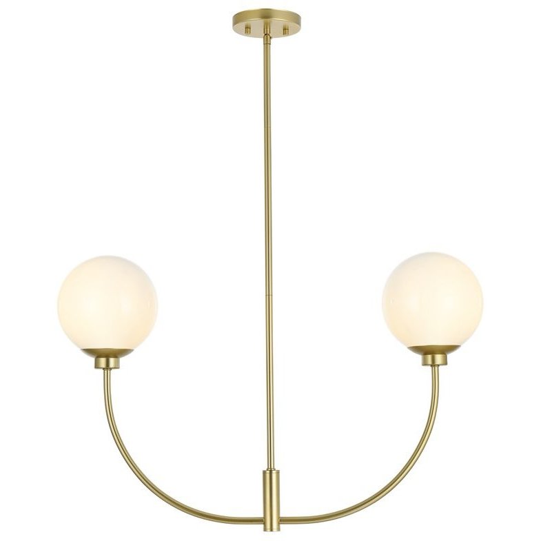 Nyomi 2 Light 30 inch Brass Chandelier Ceiling Light