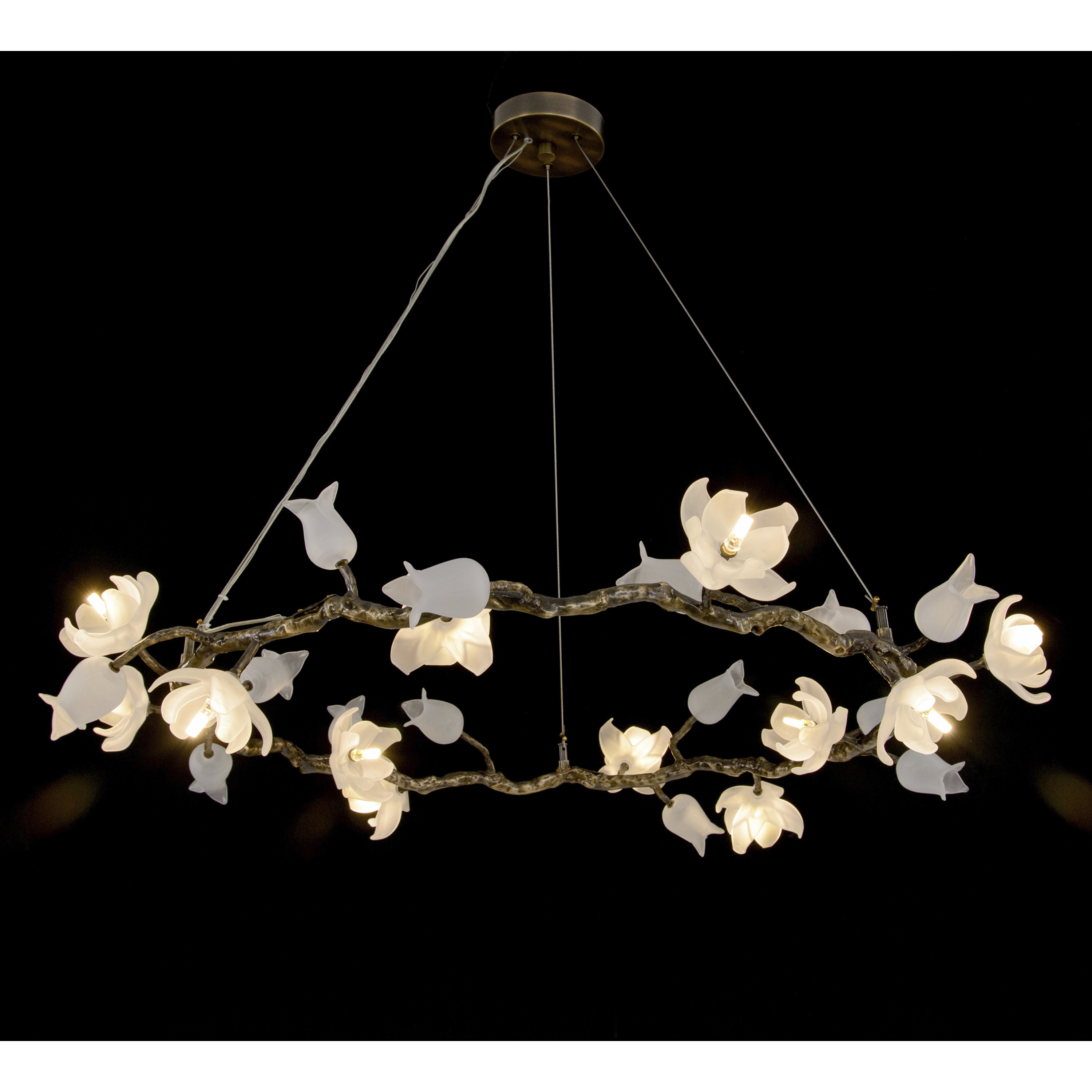 Churippu LED Bronze Chandelier Ceiling Light