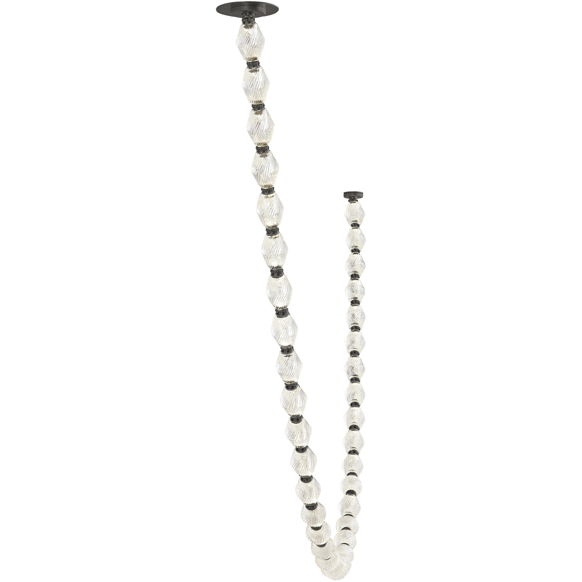 Sean Lavin Collier LED 2 inch Dark Bronze Chandelier Ceiling Light in 3000K, Remote 277V