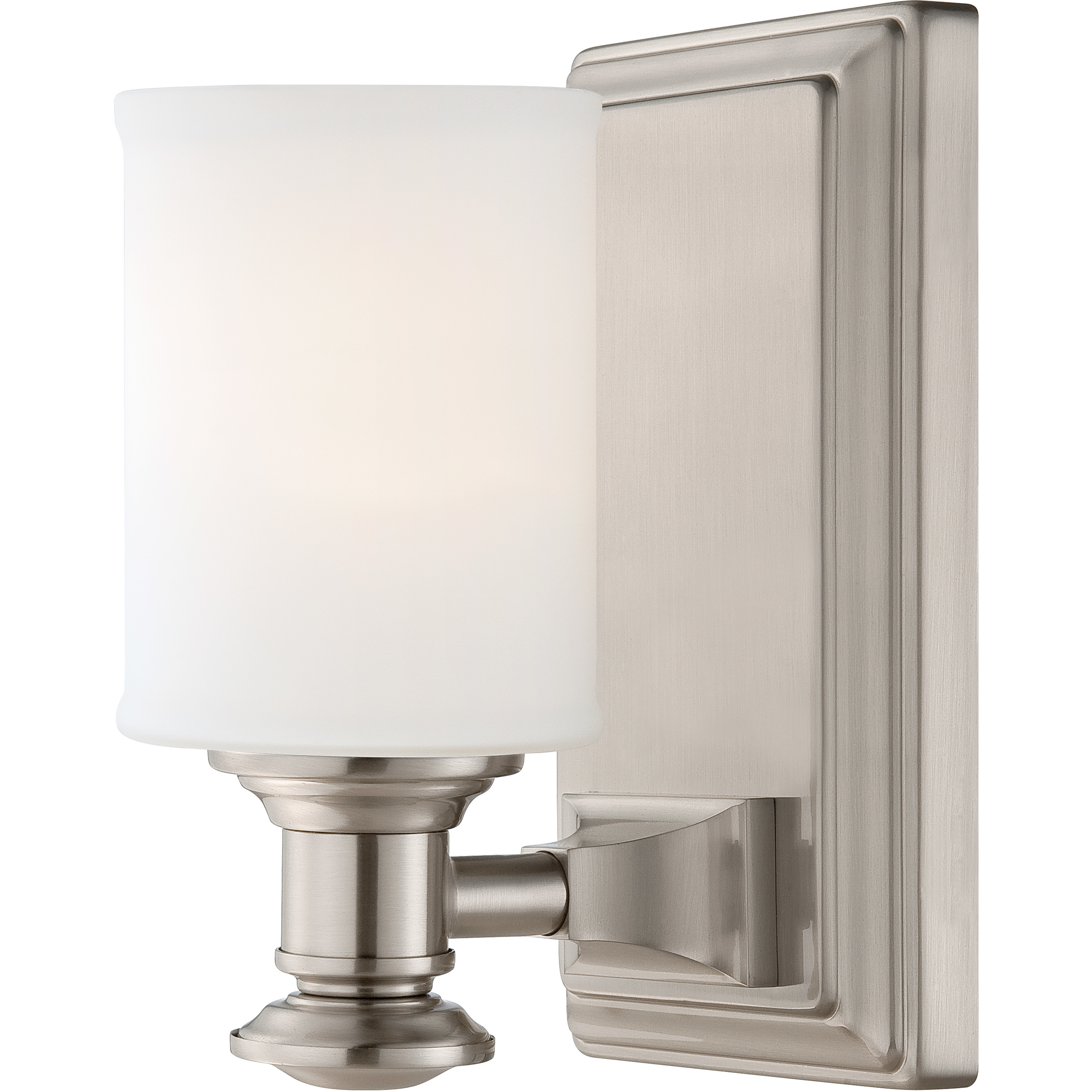 Harbour Point 1 Light 12 inch Brushed Nickel Bath Light Wall Light