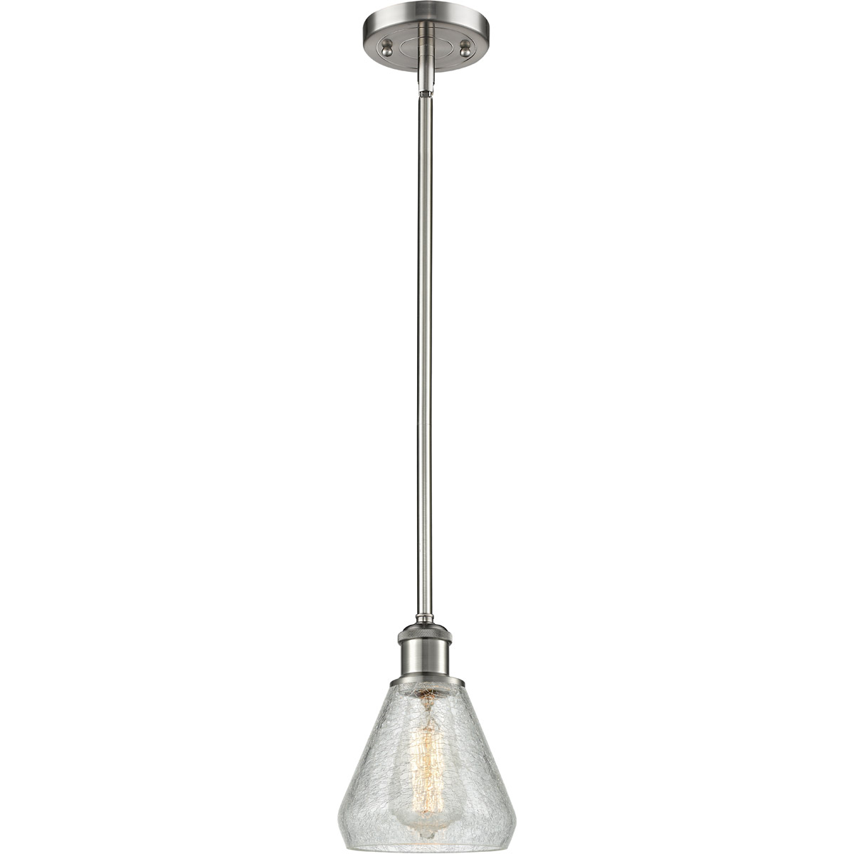 Ballston Conesus 1 Light 6 inch Brushed Satin Nickel Pendant Ceiling Light, Ballston