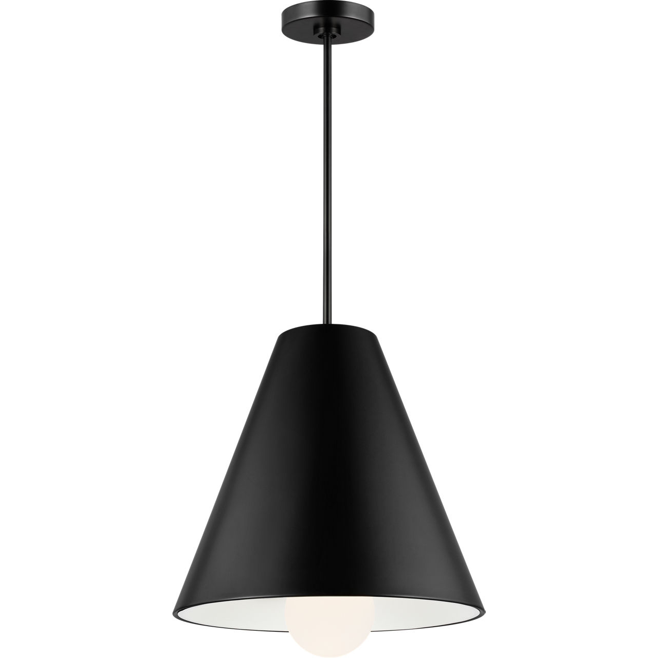 Sean Lavin Joni LED 17.2 inch Matte Black Pendant Ceiling Light, Integrated LED