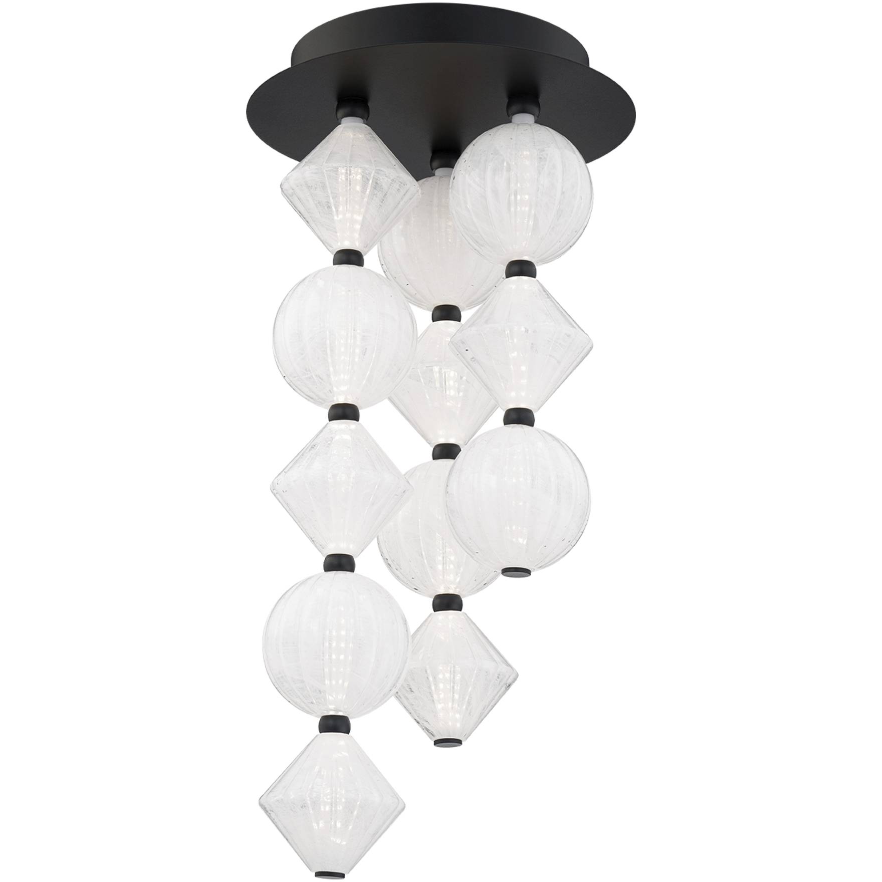 Pearla LED 11 inch Black Indoor Ceiling Lighting