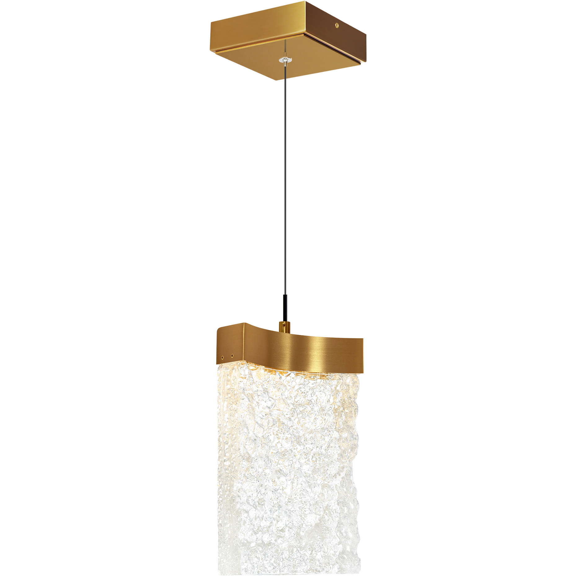 Lava LED 6 inch Brass Mini Pendant Ceiling Light