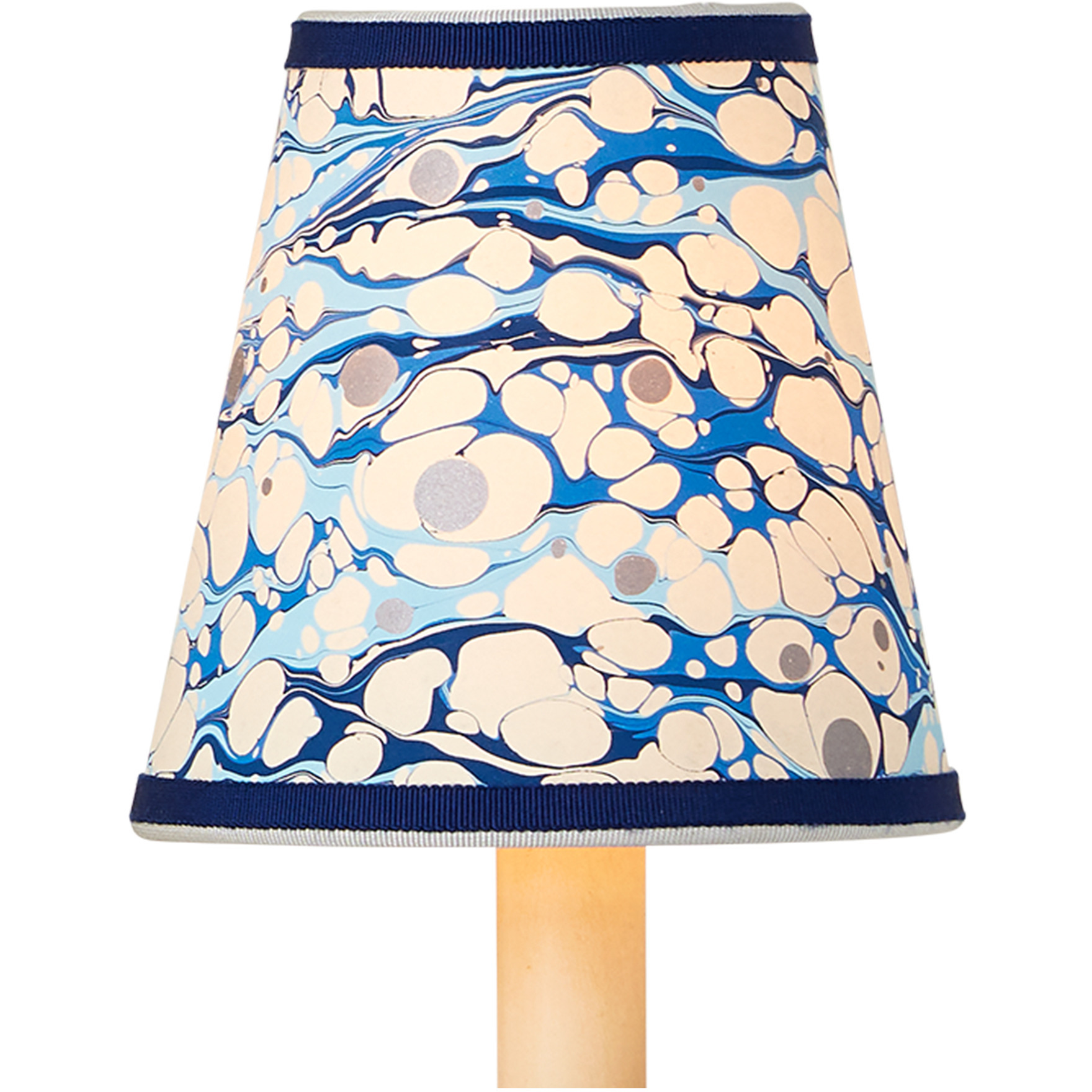Marble Blue Lace 5 inch Tapered Chandelier Shade