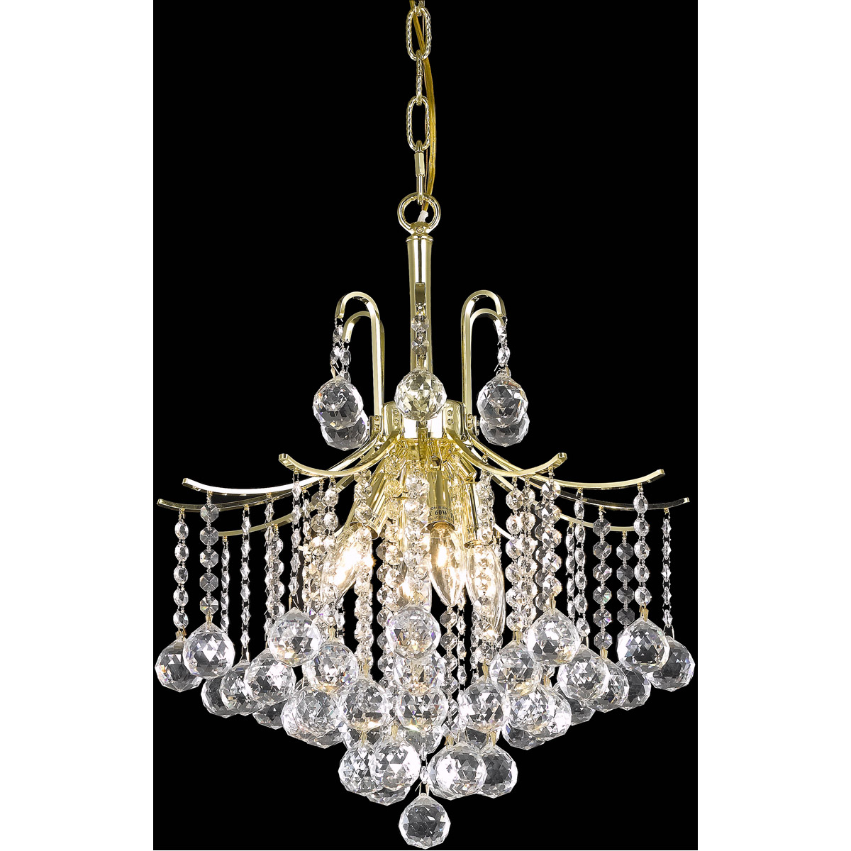 Amelia 6 Light 17 inch Gold Pendant Ceiling Light