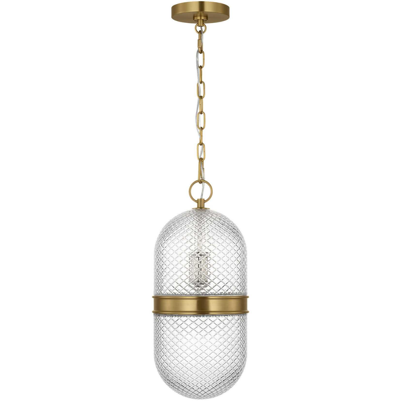 Alexa Hampton Lucinda 1 Light 8 inch Burnished Brass Pendant Ceiling Light