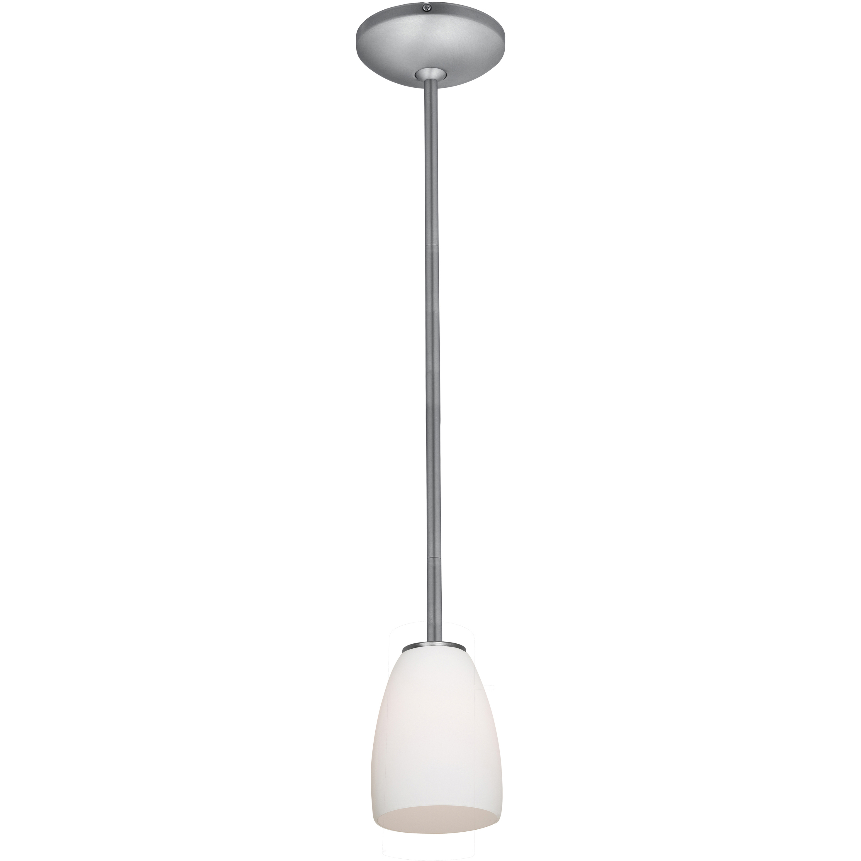Sherry 1 Light 4.5 inch Brushed Steel Pendant Ceiling Light in Amber