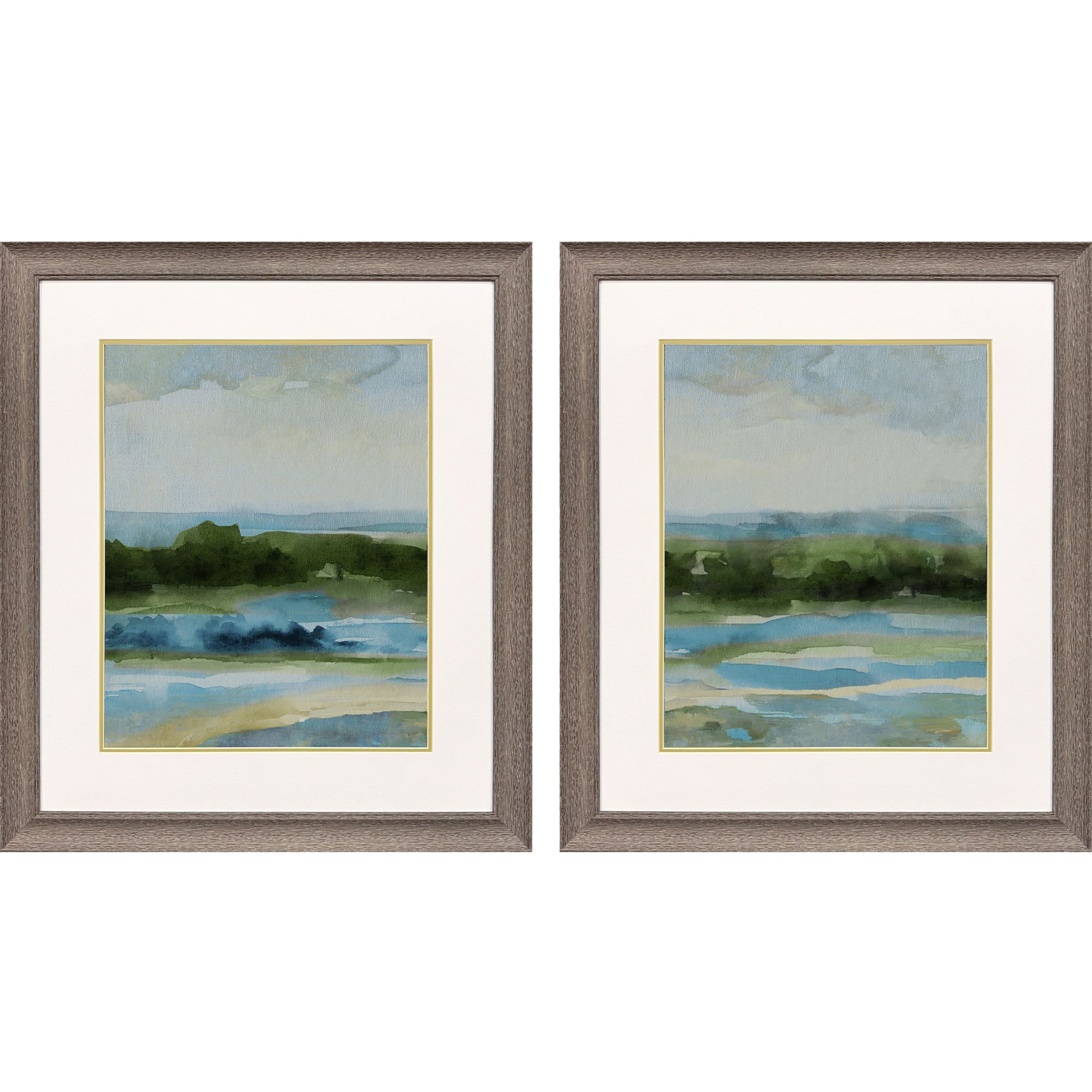 After the Rain Blue and Green Framed Art, Propac