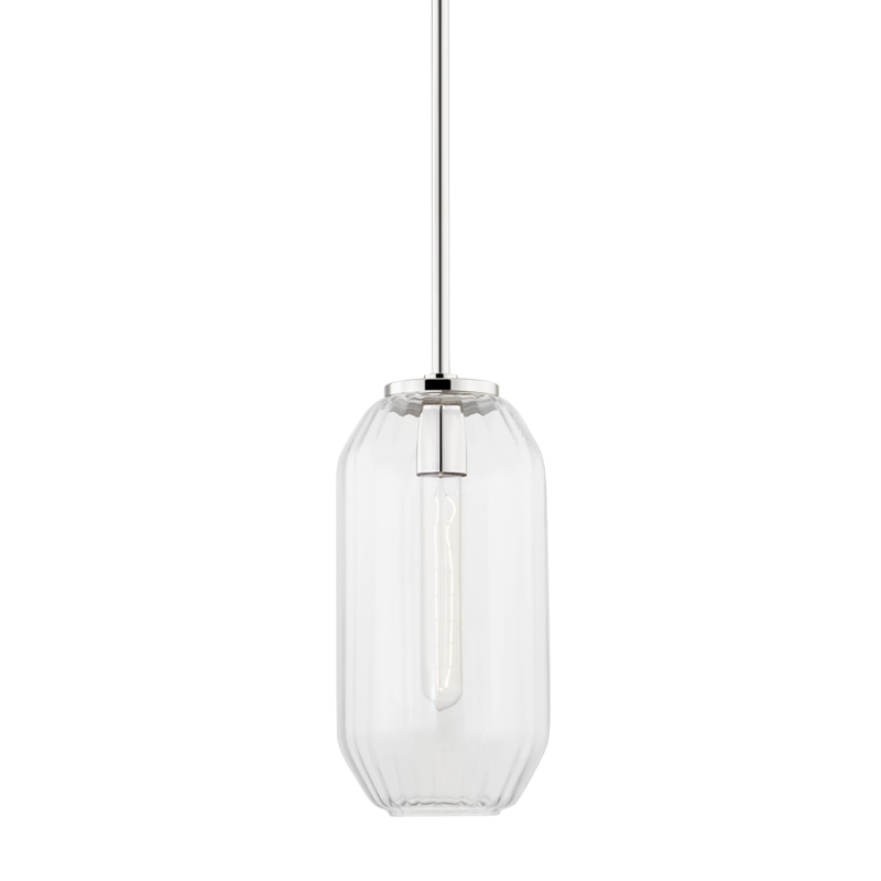 Bennett 1 Light 7.5 inch Polished Nickel Pendant Ceiling Light
