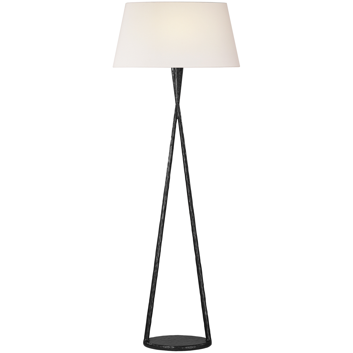 Ian K. Fowler Cesta 60 inch 15 watt Aged Iron Sculpted Floor Lamp Portable Light