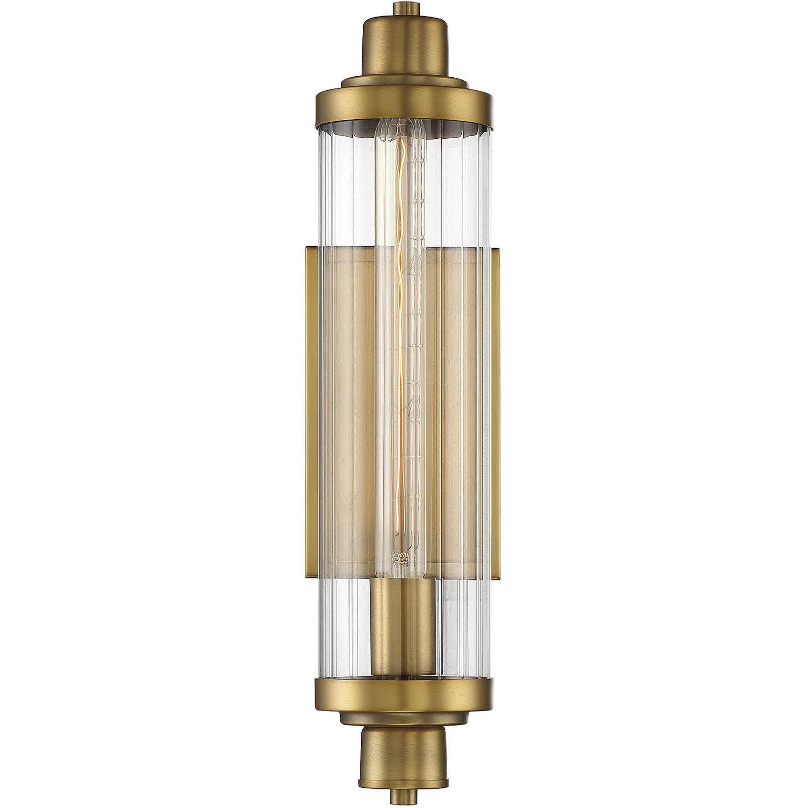 Warm brass wall sconce deals