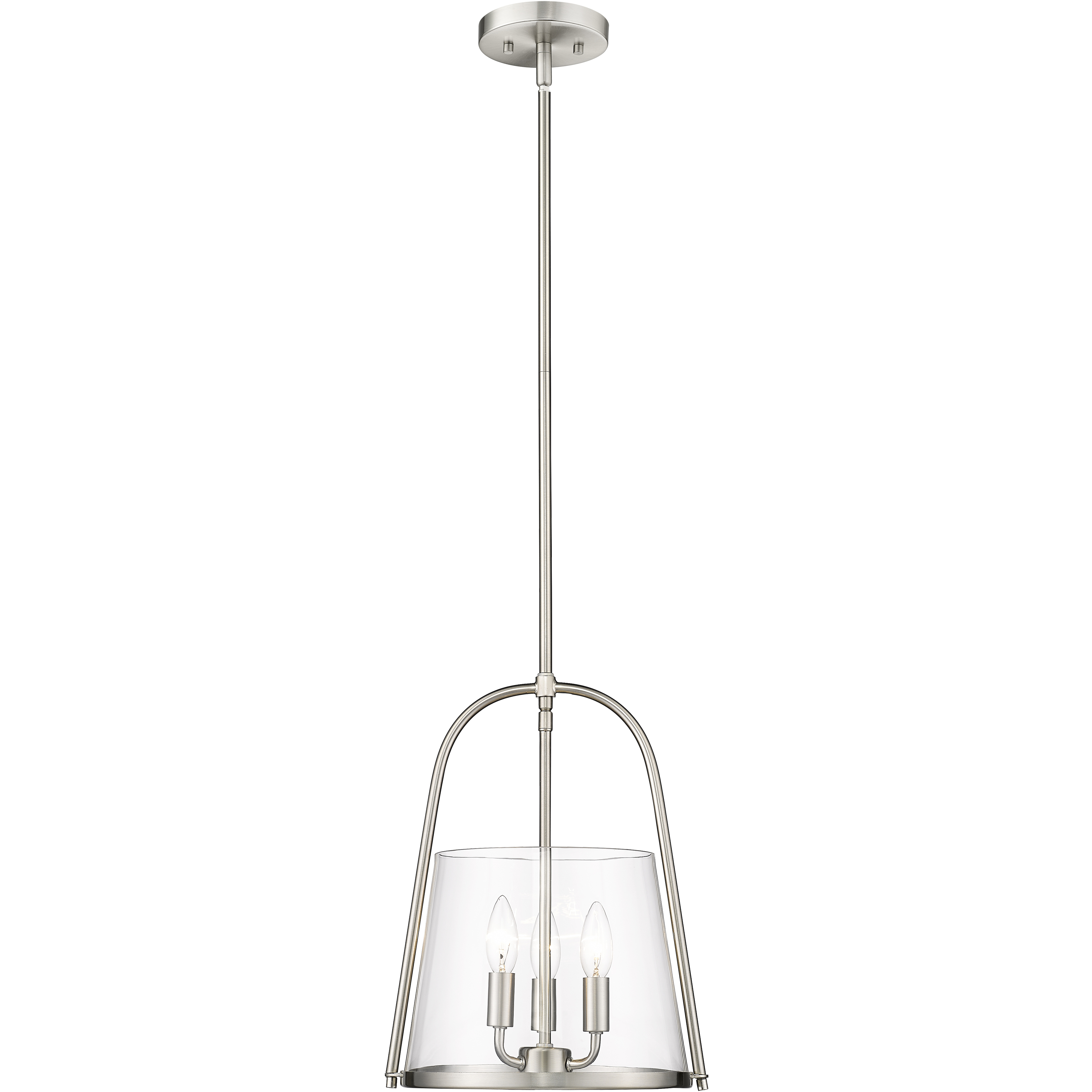 Archis 3 Light 12 inch Brushed Nickel Pendant Ceiling Light
