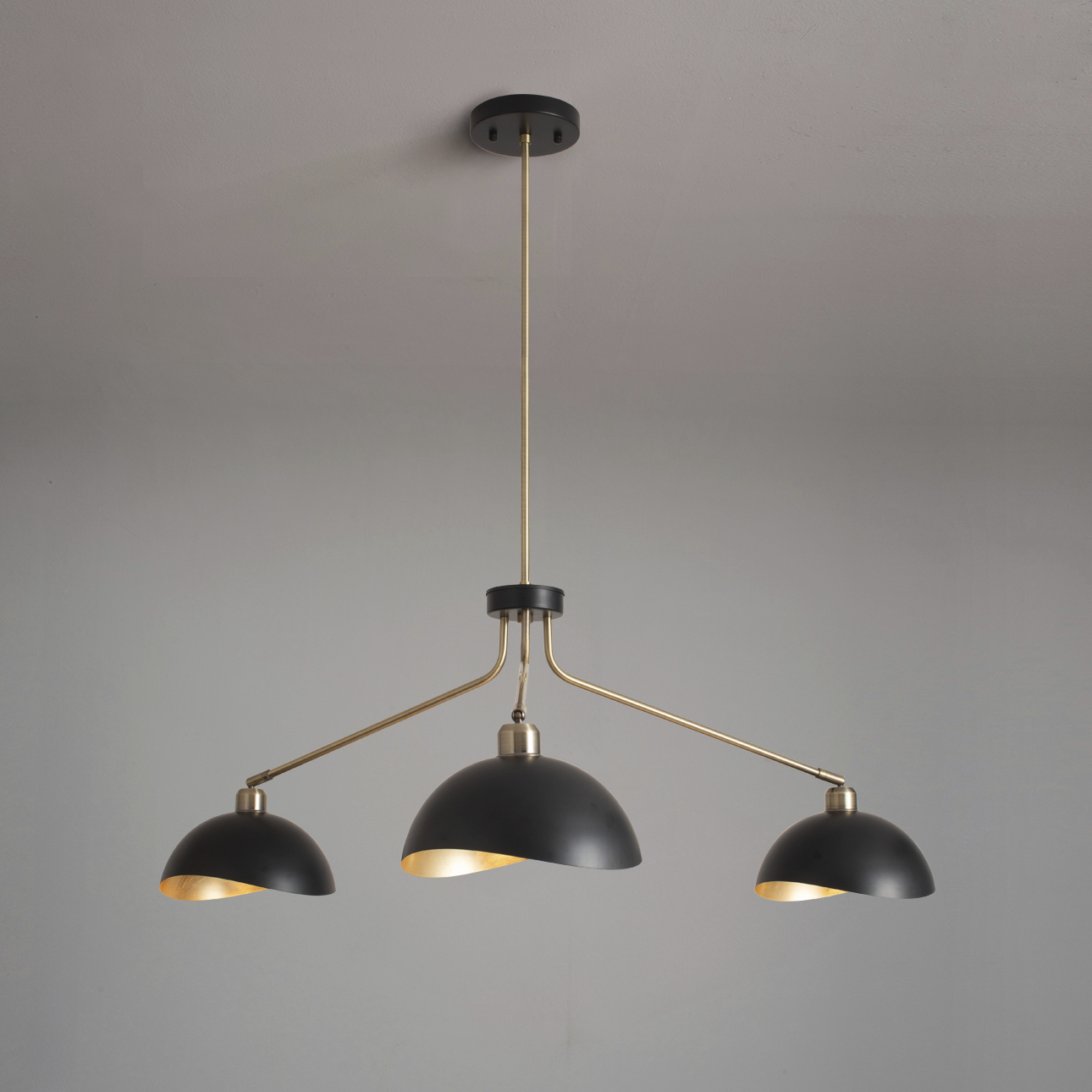 Luna Bella LED 43.5 inch Weathered Brass Chandelier Ceiling Light