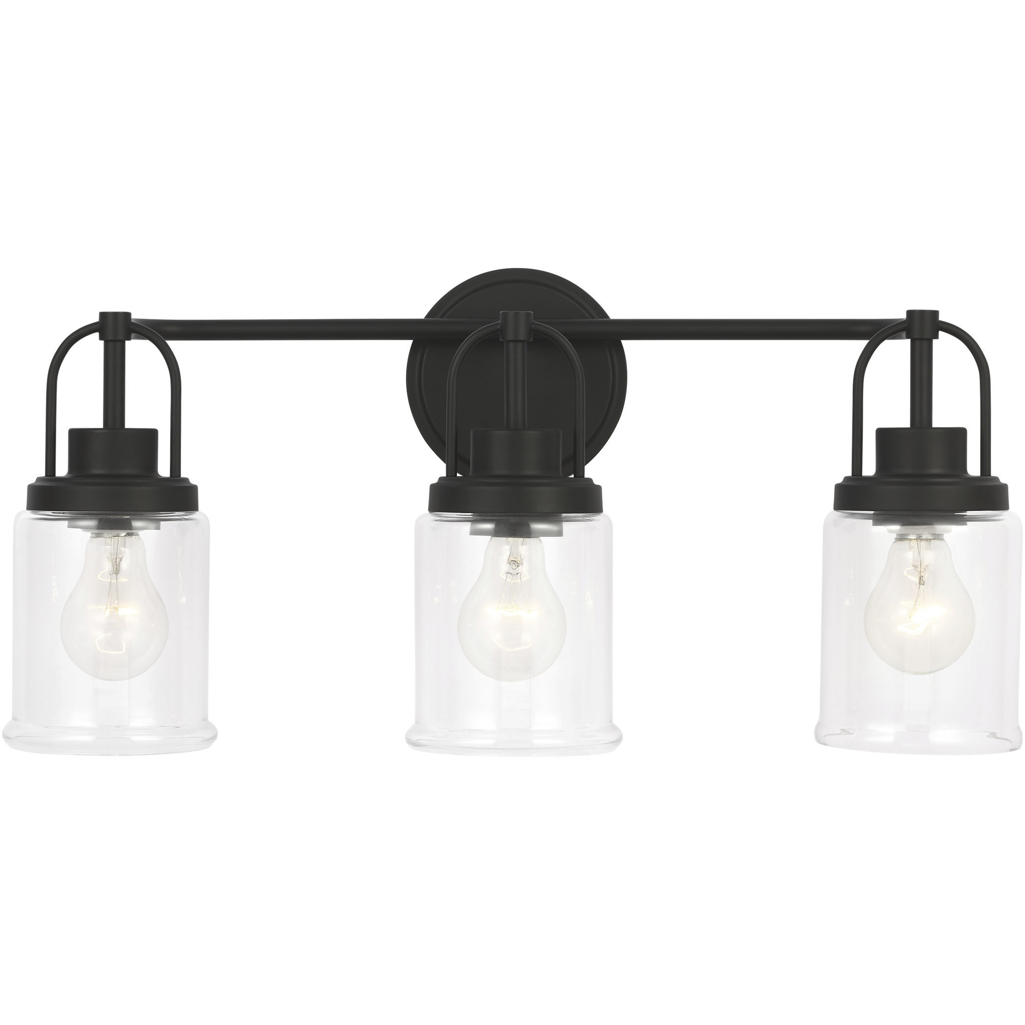Anders 3 Light 22 inch Midnight Black Bath Vanity Wall Light