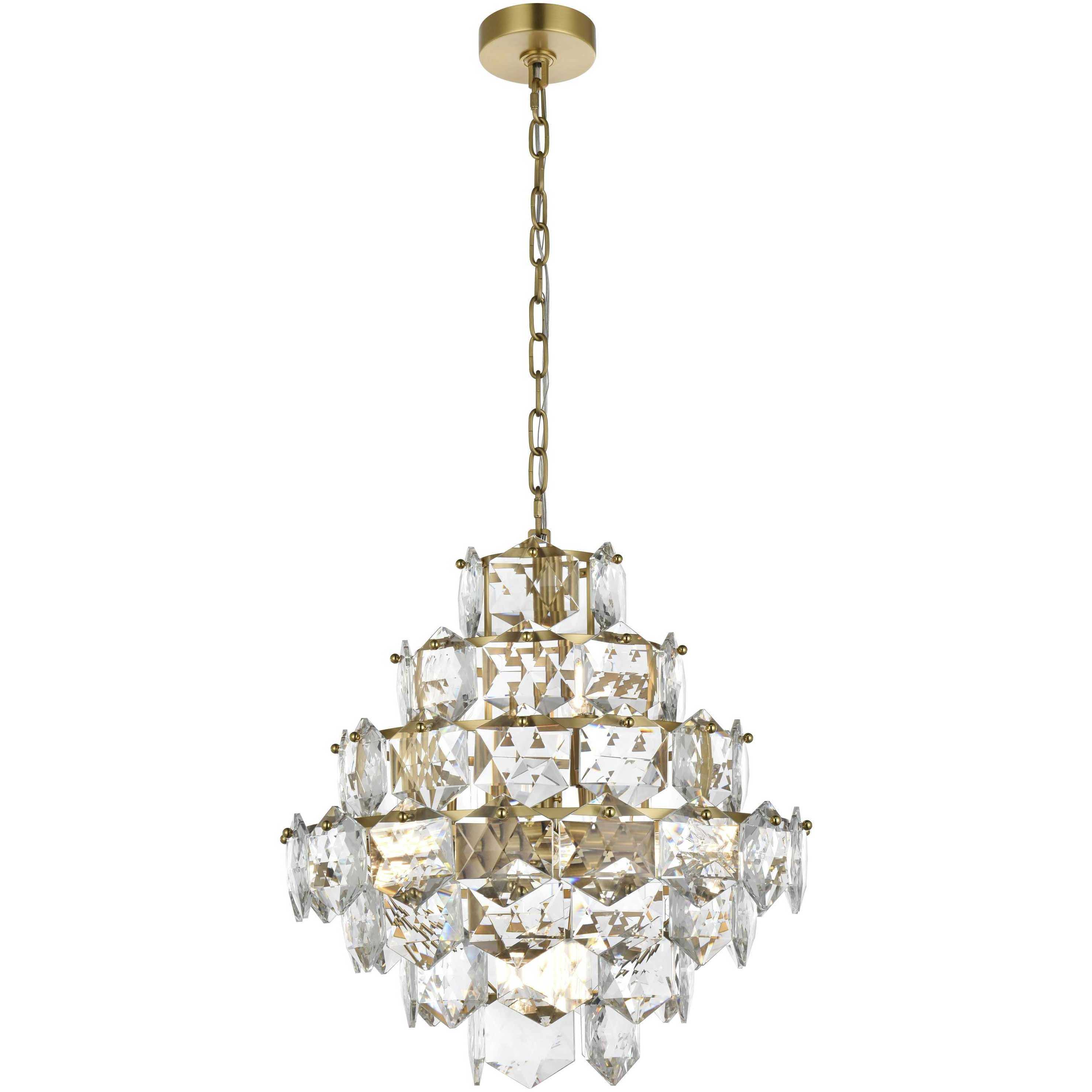 Adaline 11 Light 20 inch Satin Gold Chandelier Ceiling Light