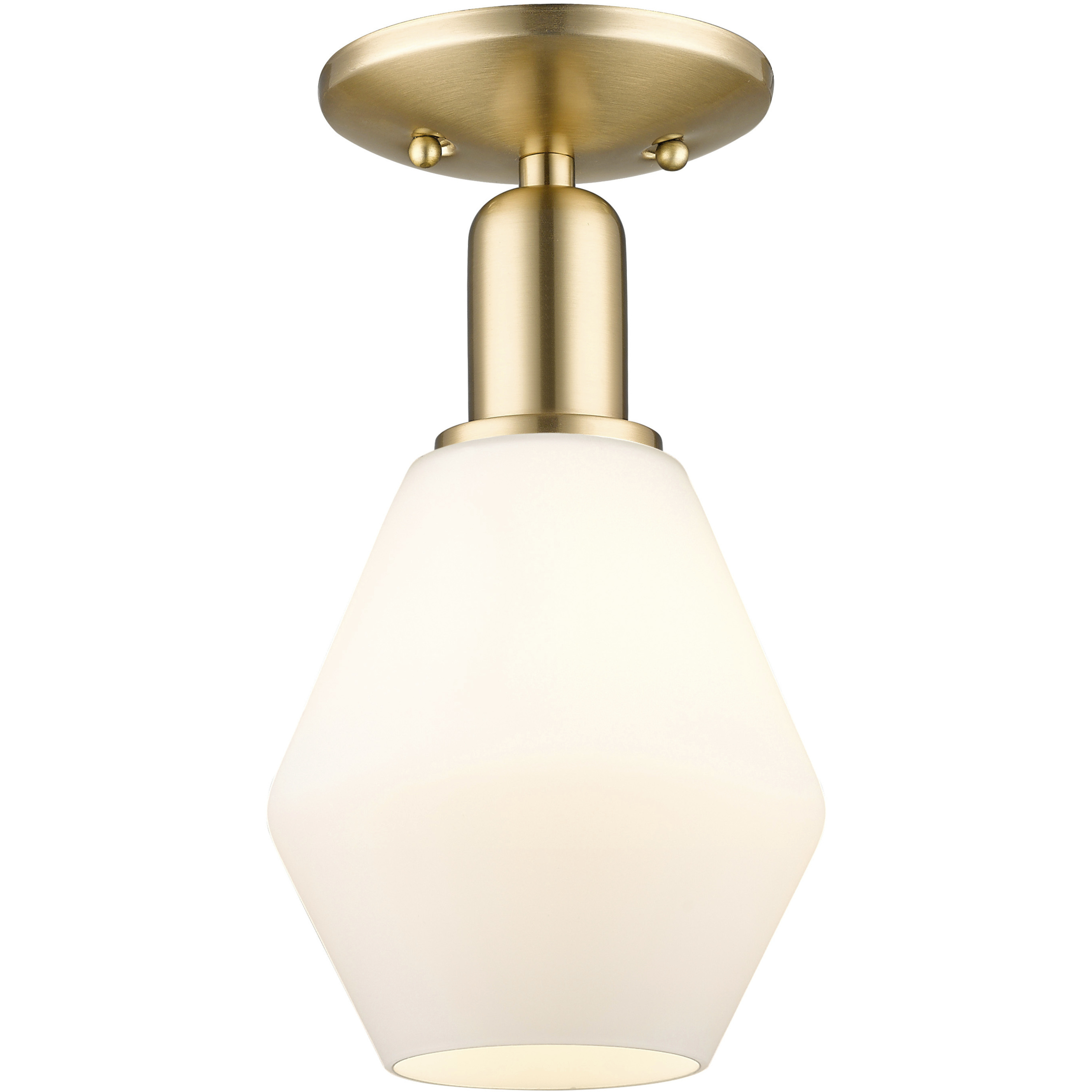 Arcadia Cindyrella 1 Light 6 inch Champagne Bronze Semi-Flush Mount Ceiling Light