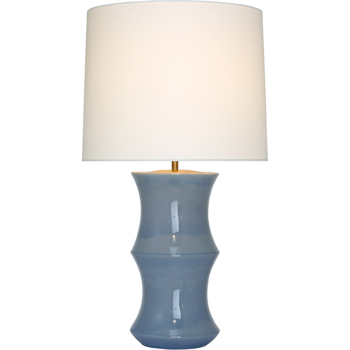 AERIN Marella 33 inch 15 watt Polar Blue Crackle Table Lamp Portable Light, Medium