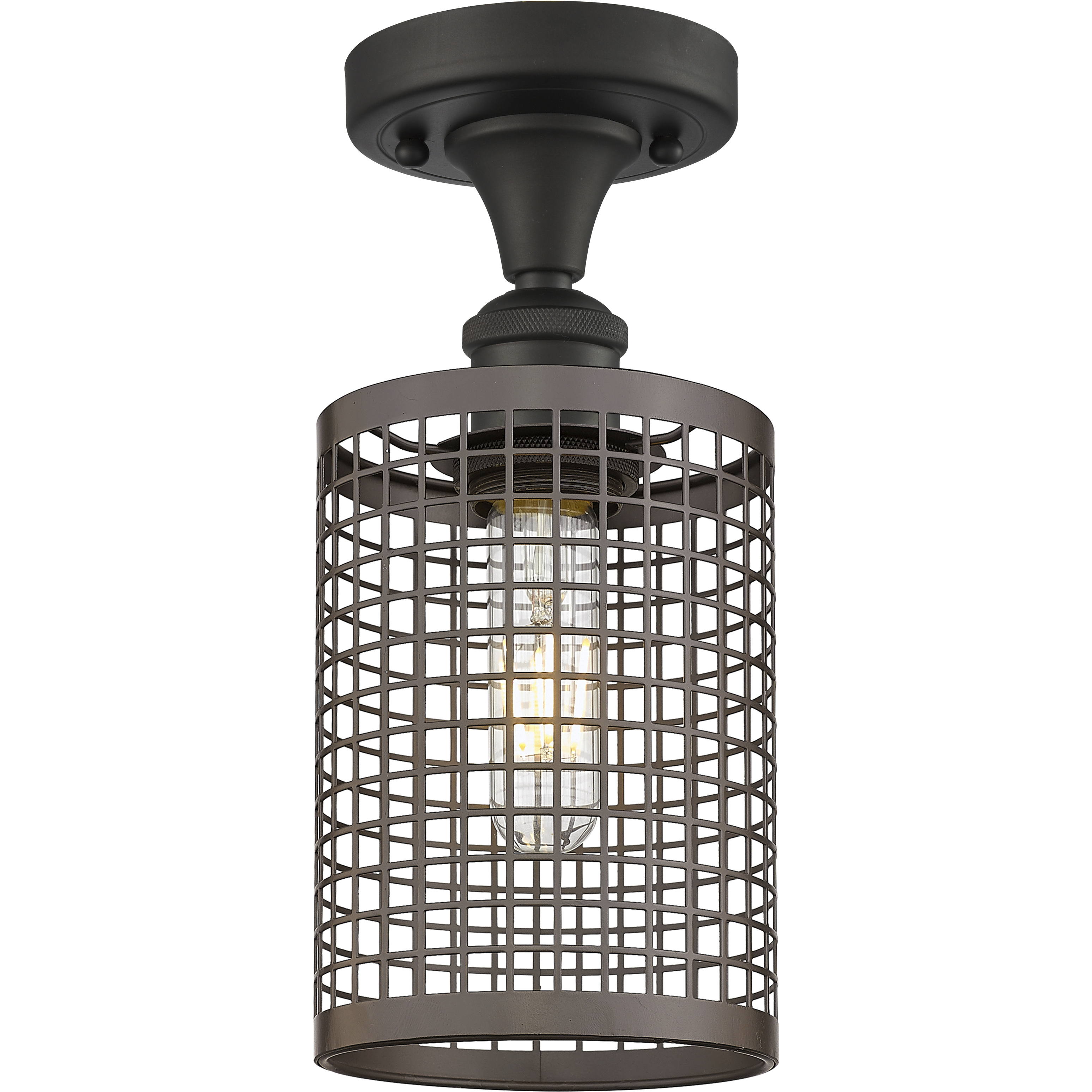 Nestbrook 1 Light 5 inch Oil Rubbed Bronze Semi-Flush Mount Ceiling Light