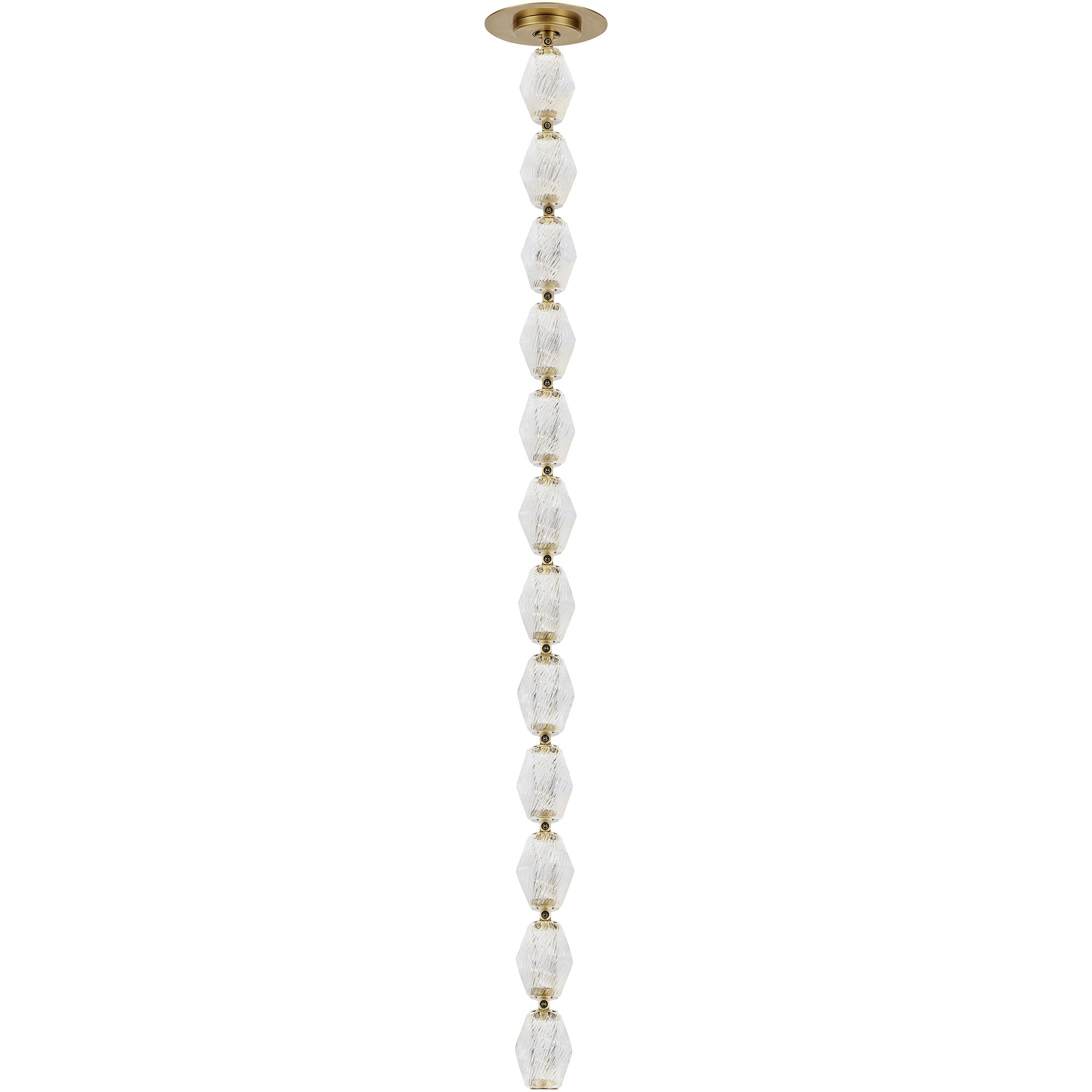 Sean Lavin Collier LED Natural Brass Pendant Ceiling Light, Integrated LED