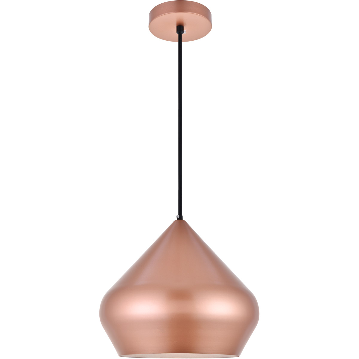 Axiom 1 Light 14 inch Honey Gold Pendant Ceiling Light