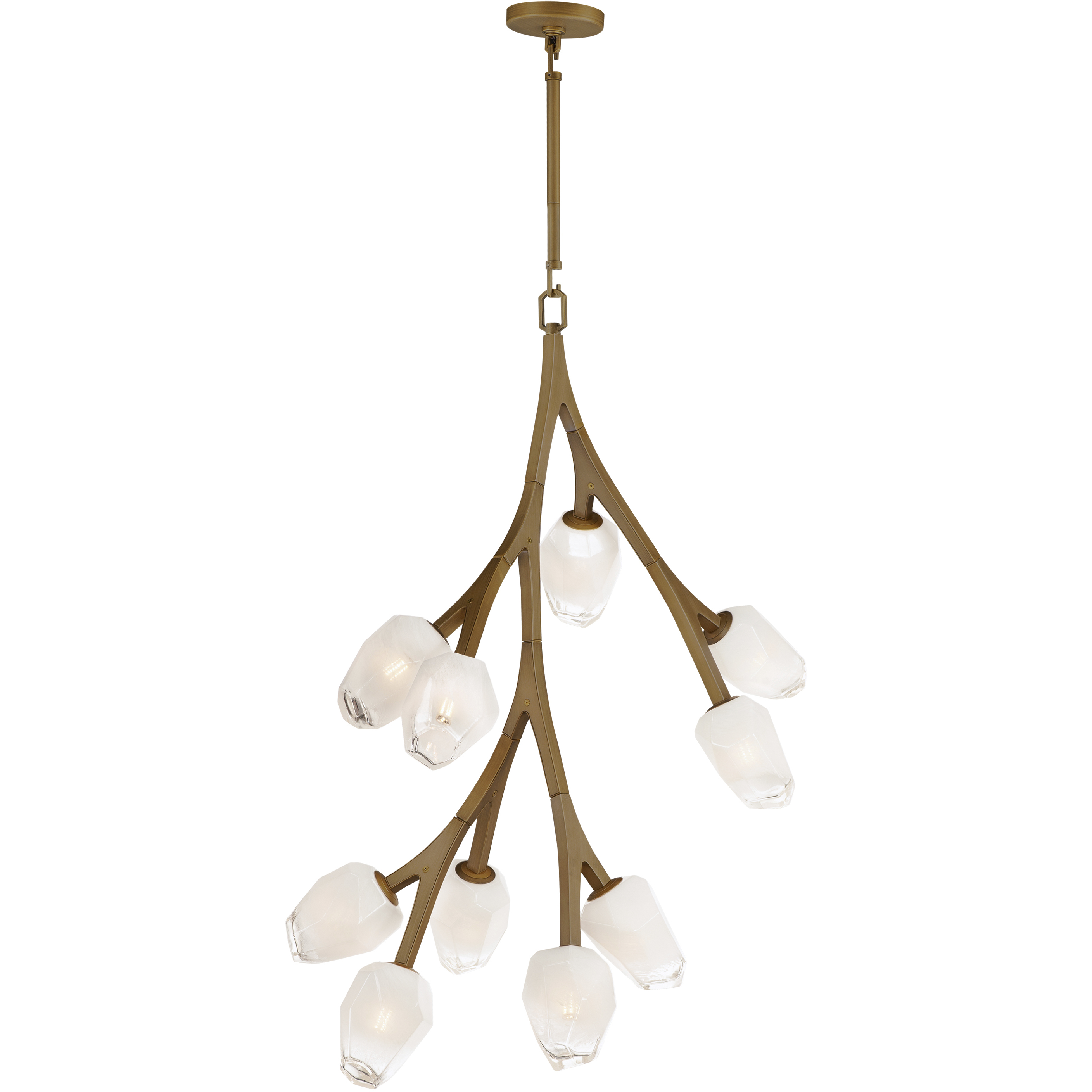 Blossom LED 19.25 inch Natural Aged Brass Multi-Light Pendant Ceiling Light