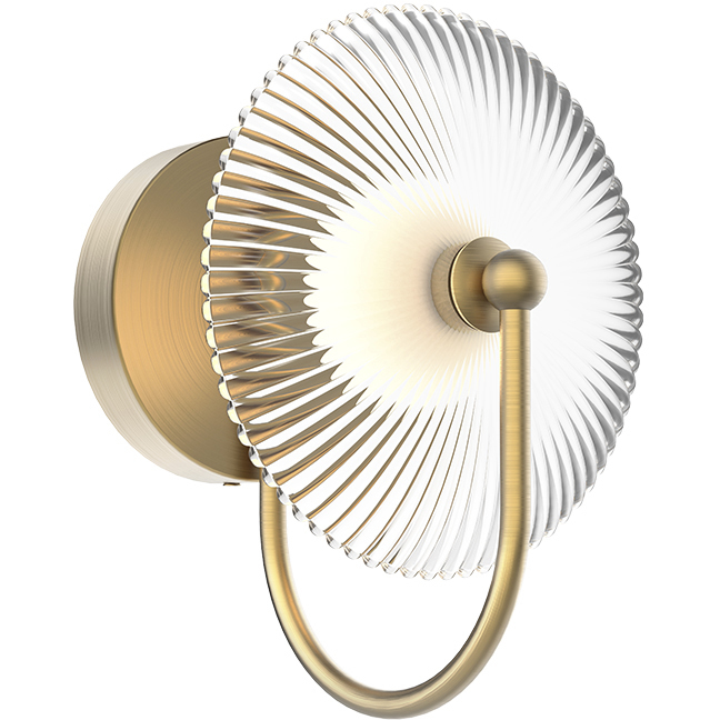 Alora Mood Hera 9 inch Brushed Gold Wall/Vanity Light Wall Light