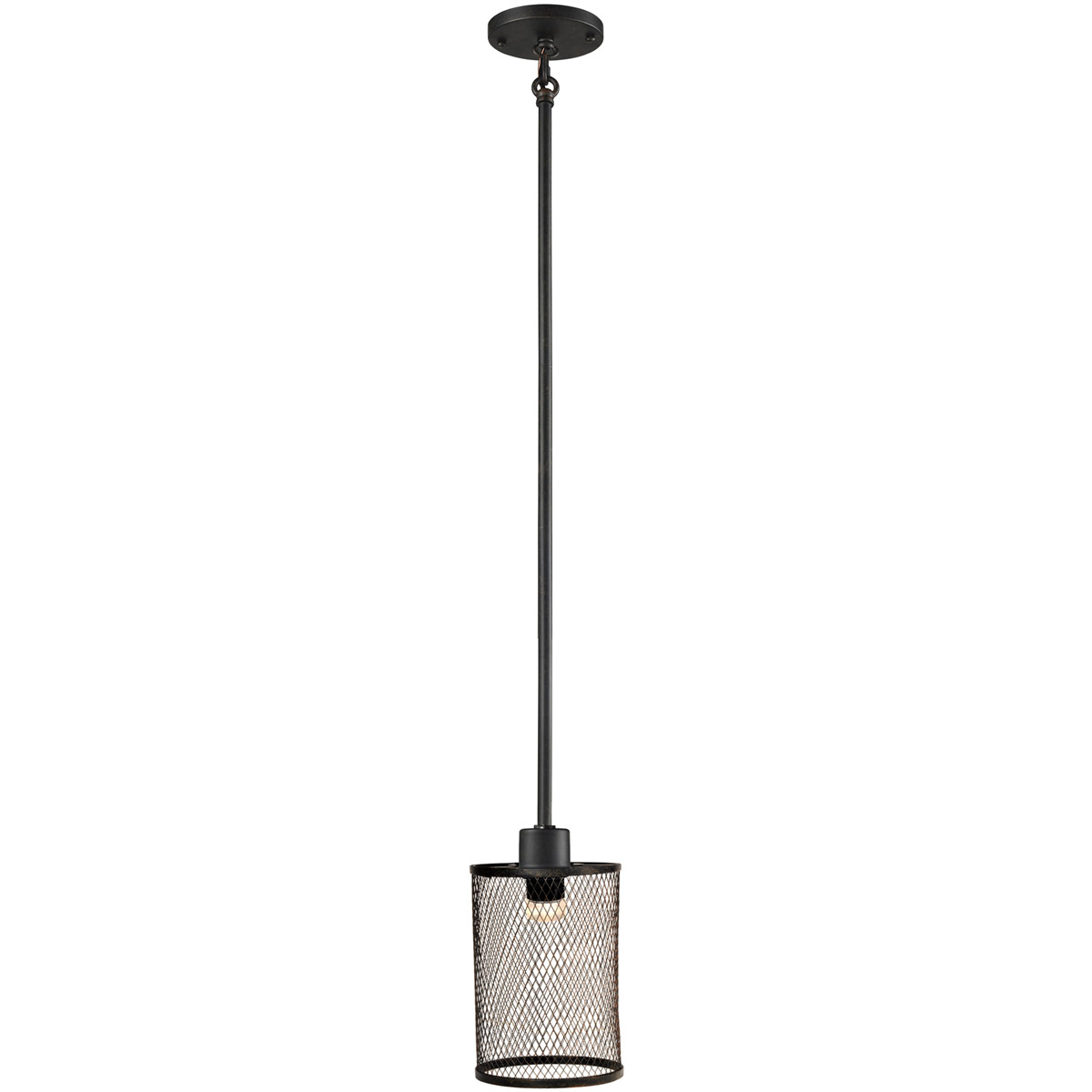 Springdale LED 4.75 inch Antique Bronze Mini Pendant Ceiling Light