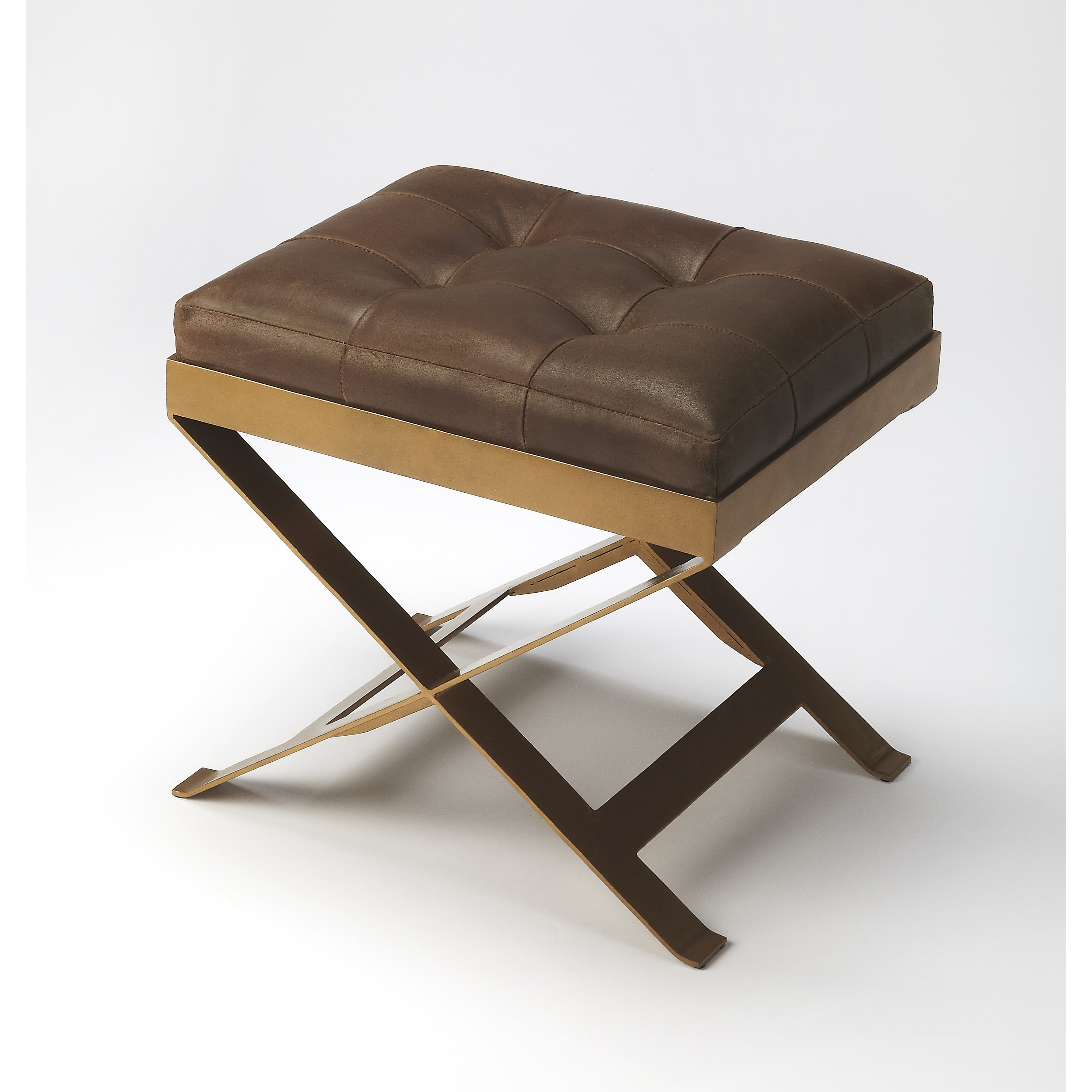 Rodrigo Leather Butler Loft Bench
