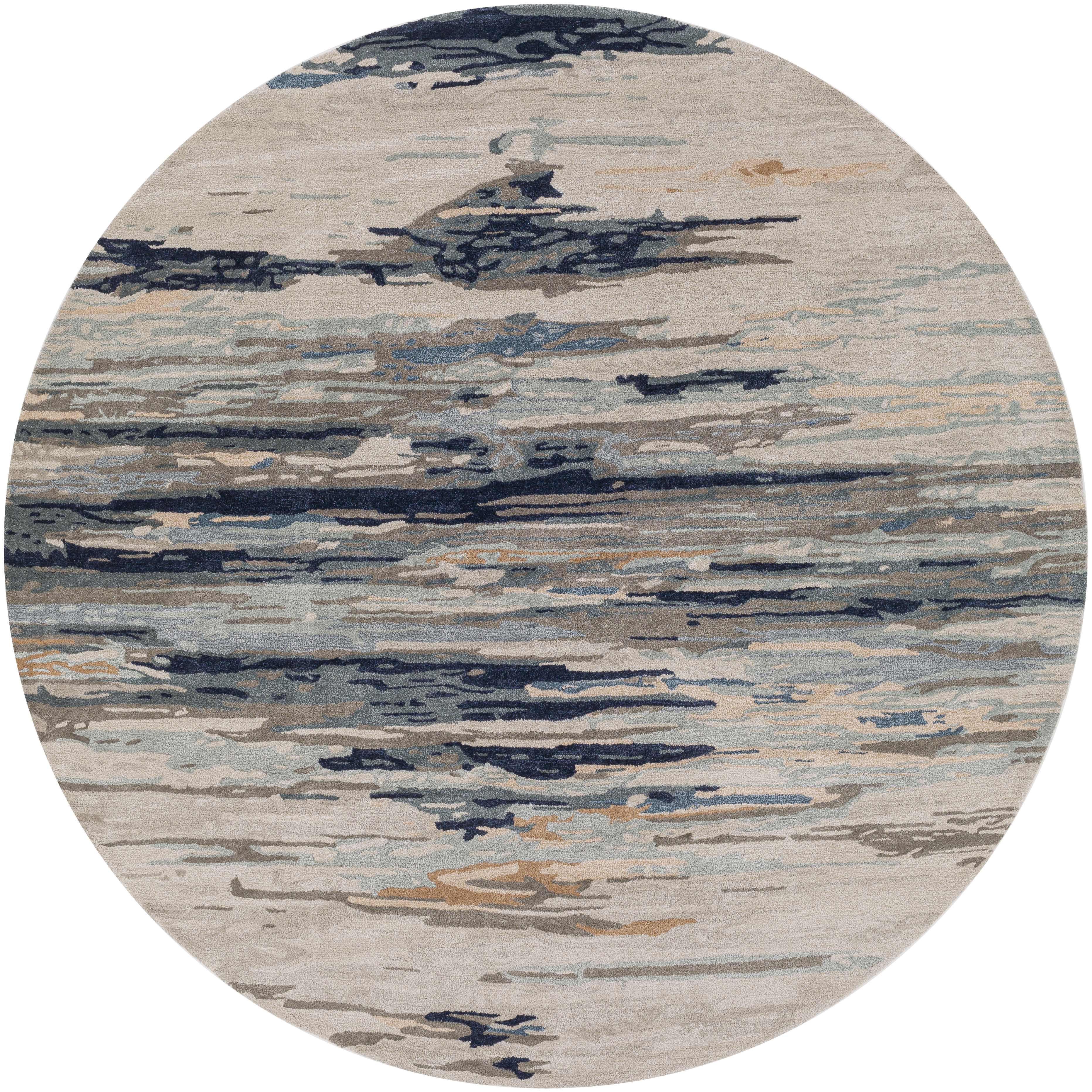 Kavita 72 X 72 inch Medium Gray Rug in 6 Ft Round, Round