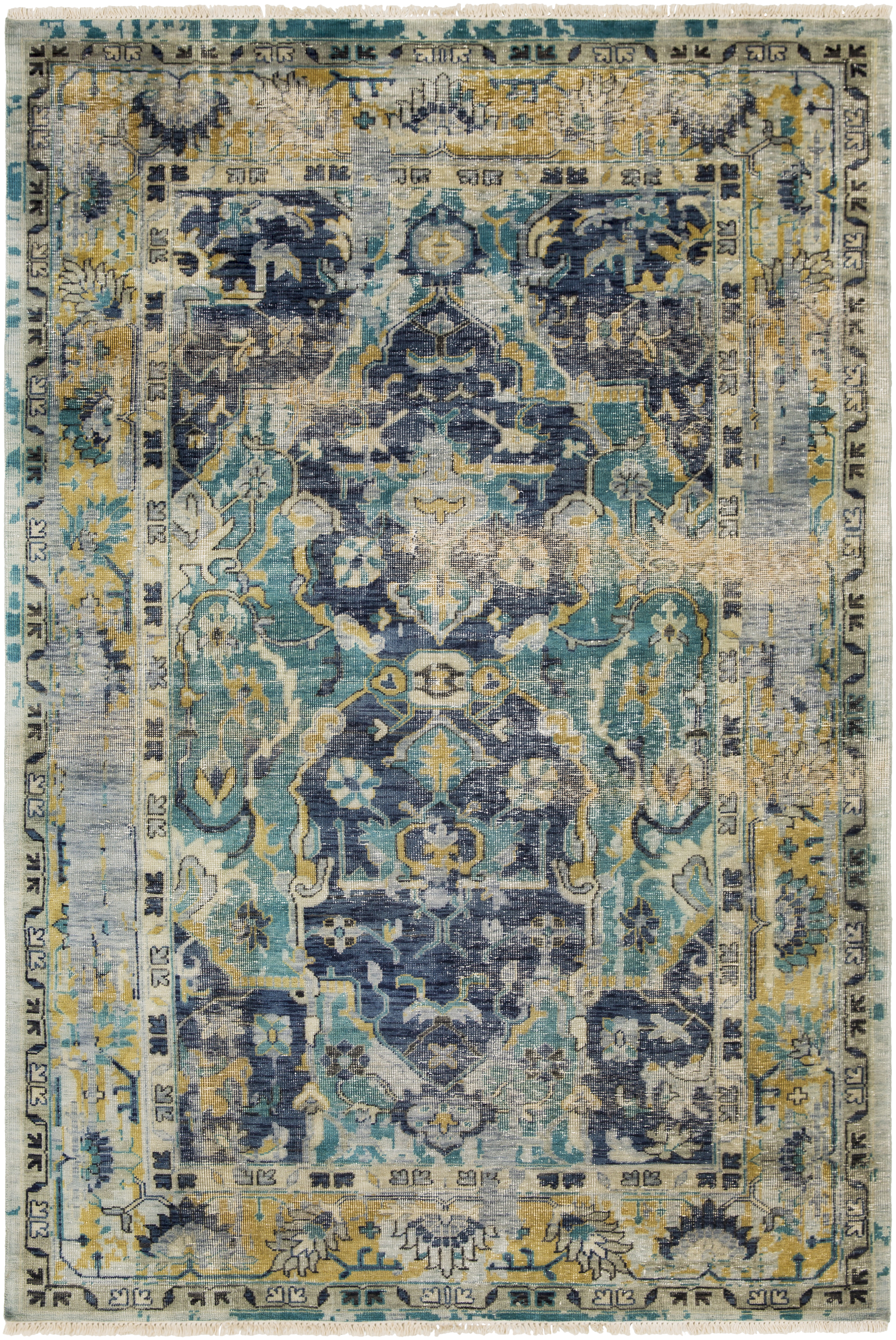 Festival 156 X 108 inch Denim Rug in 9 x 13, Rectangle