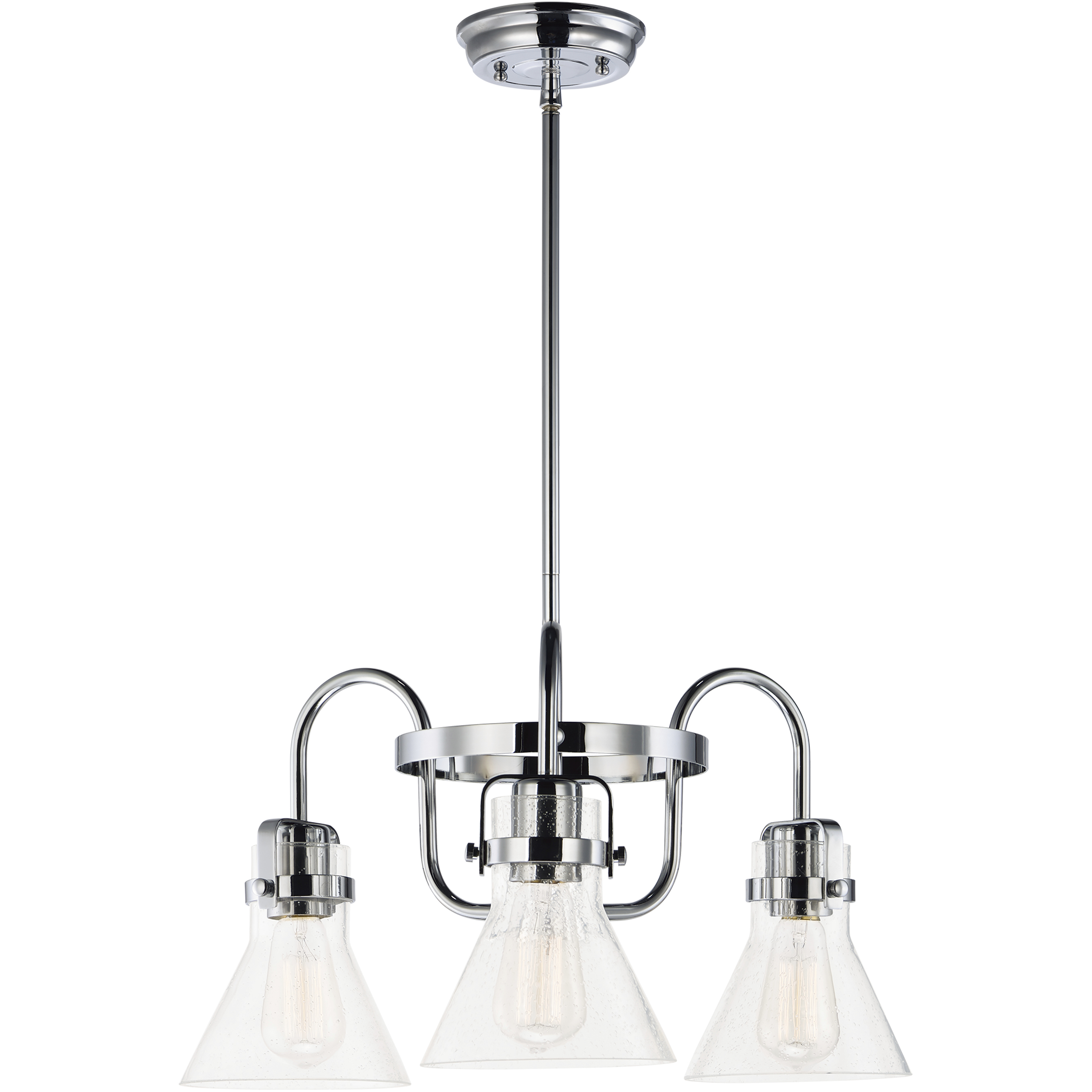 Seafarer 3 Light 21.5 inch Polished Chrome Single-Tier Chandelier Ceiling Light in Incandescent Bulb Not Included