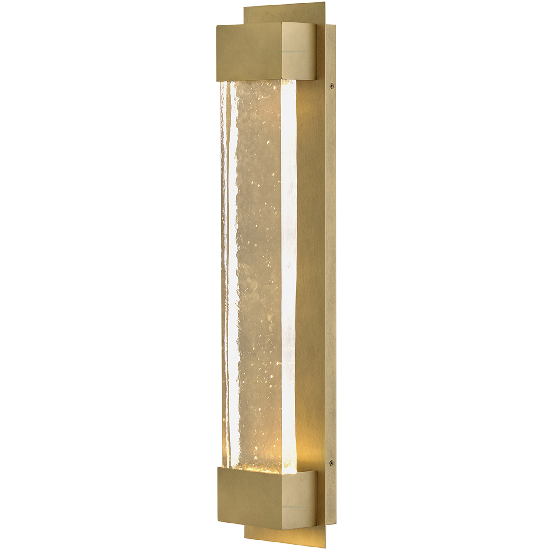 MOCO Rune LED 30 inch Heritage Brass Outdoor Wall Mount Lantern