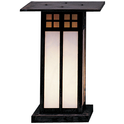 Glasgow 1 Light 12.75 inch Rustic Brown Column Mount in Off White