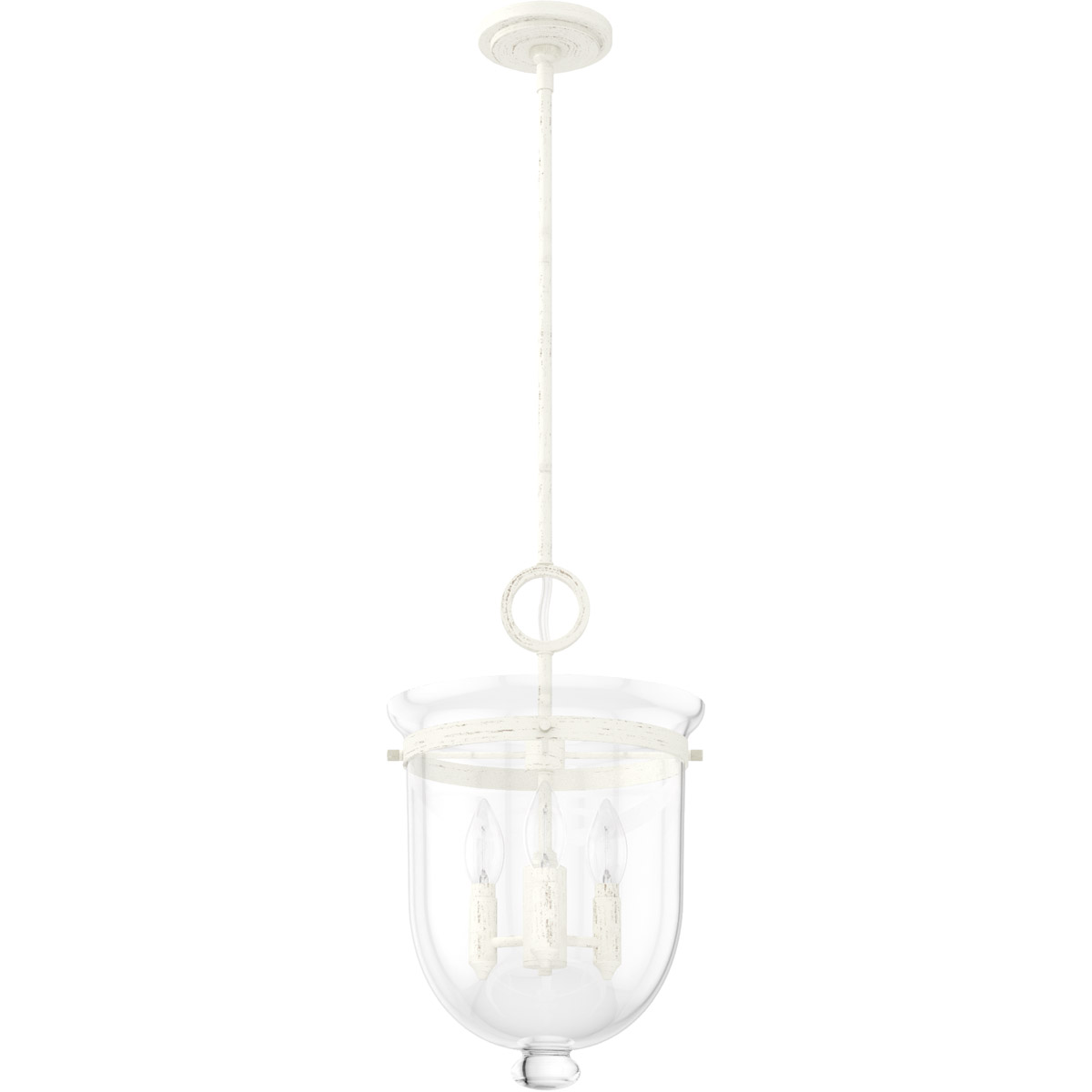 Belltown 3 Light 11 inch Rustic White Pendant Ceiling Light