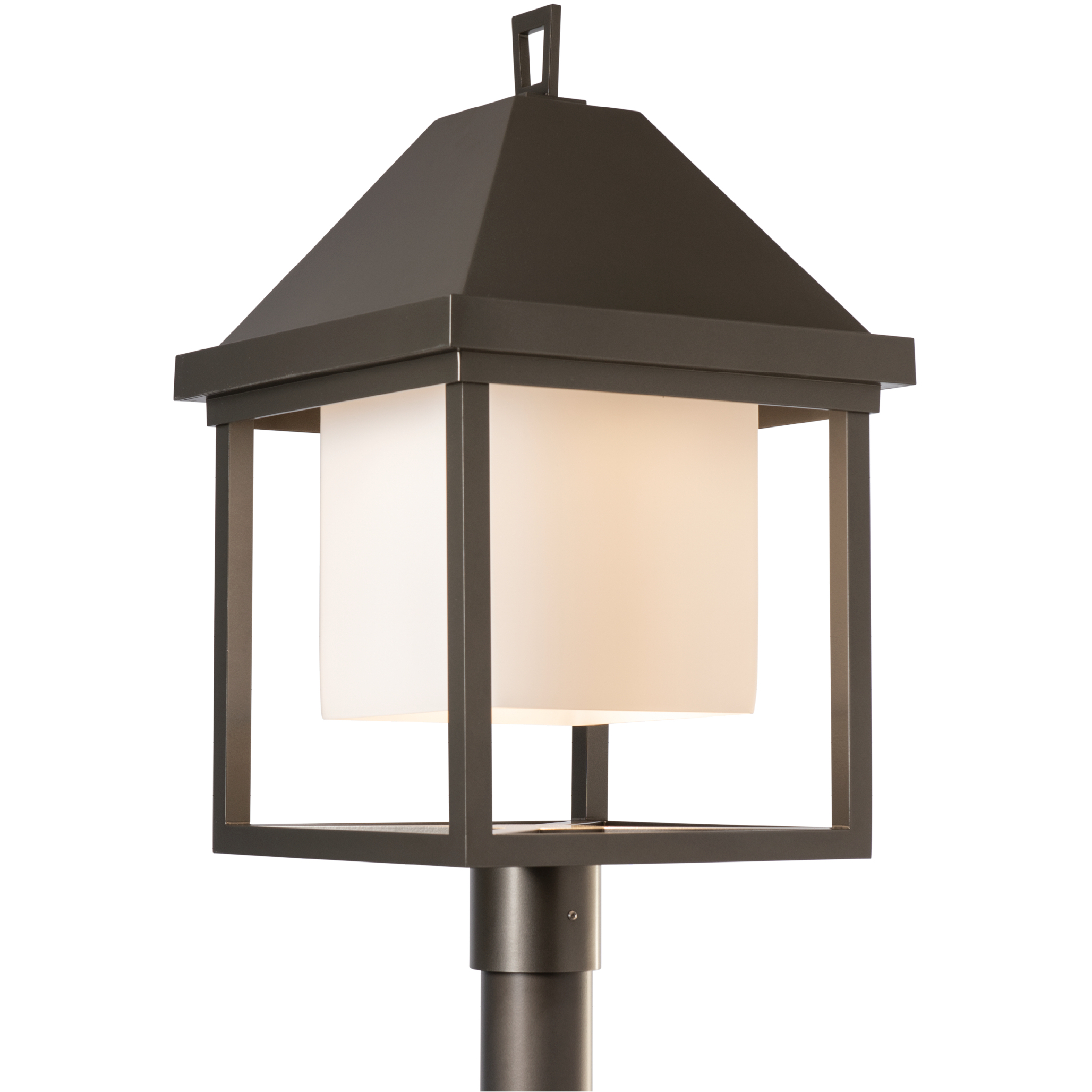 Dorset 1 Light 26 inch Coastal Oil Rubbed Bronze Post Light in Seeded Clear