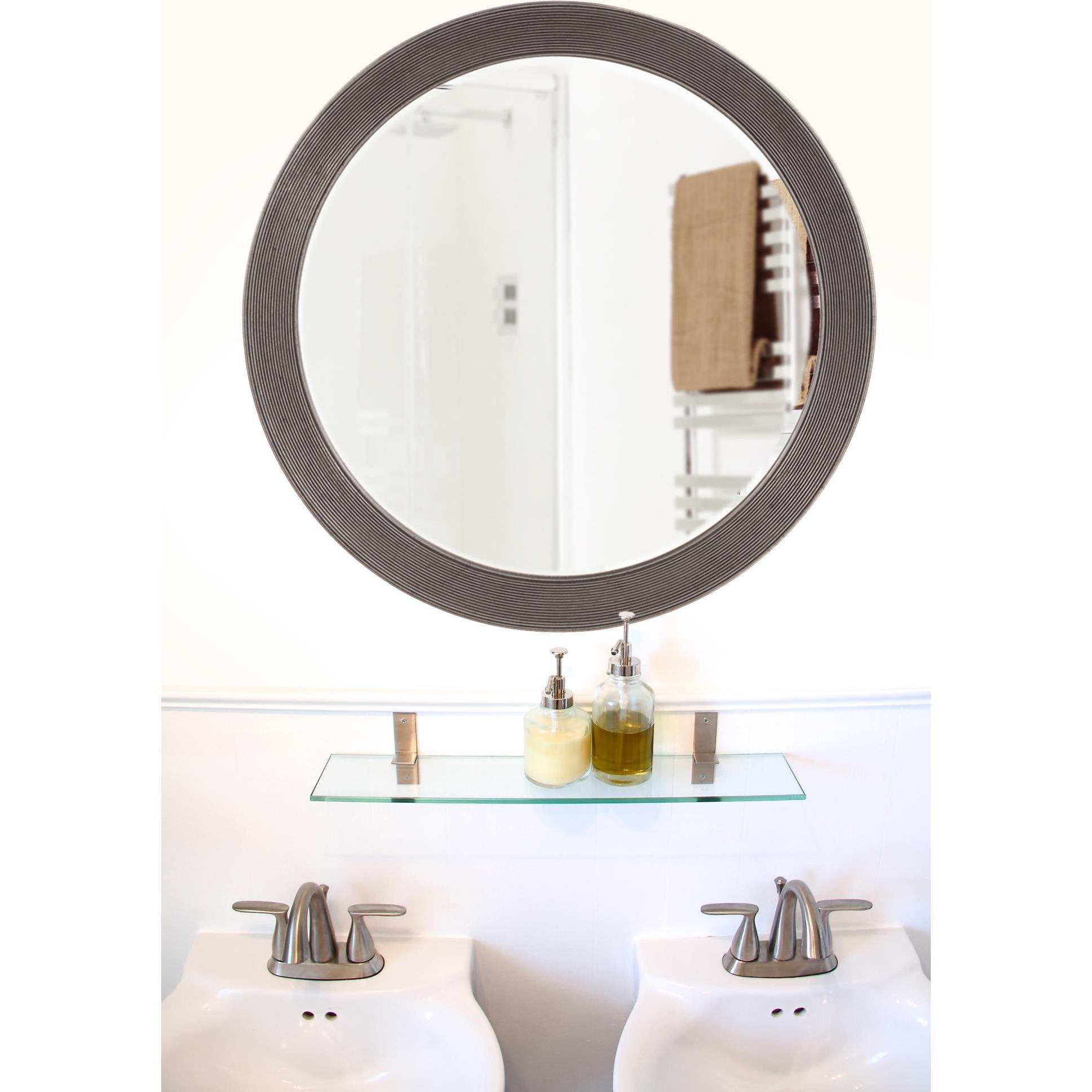 Virginia Glossy Charcoal Wall Mirror