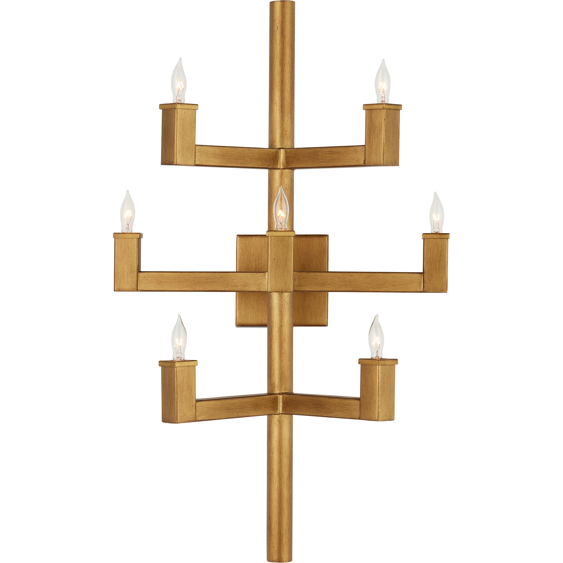 Andre 7 Light 16 inch Brass Wall Sconce Wall Light