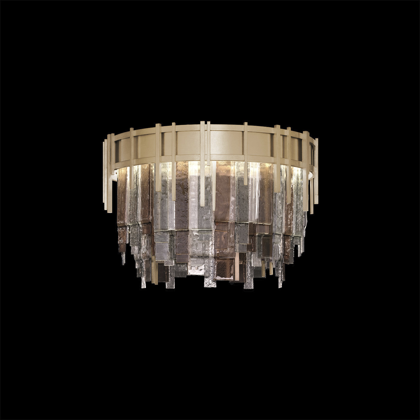 Arpeggio 10 Light 20.5 inch Gold Flush Mount Ceiling Light