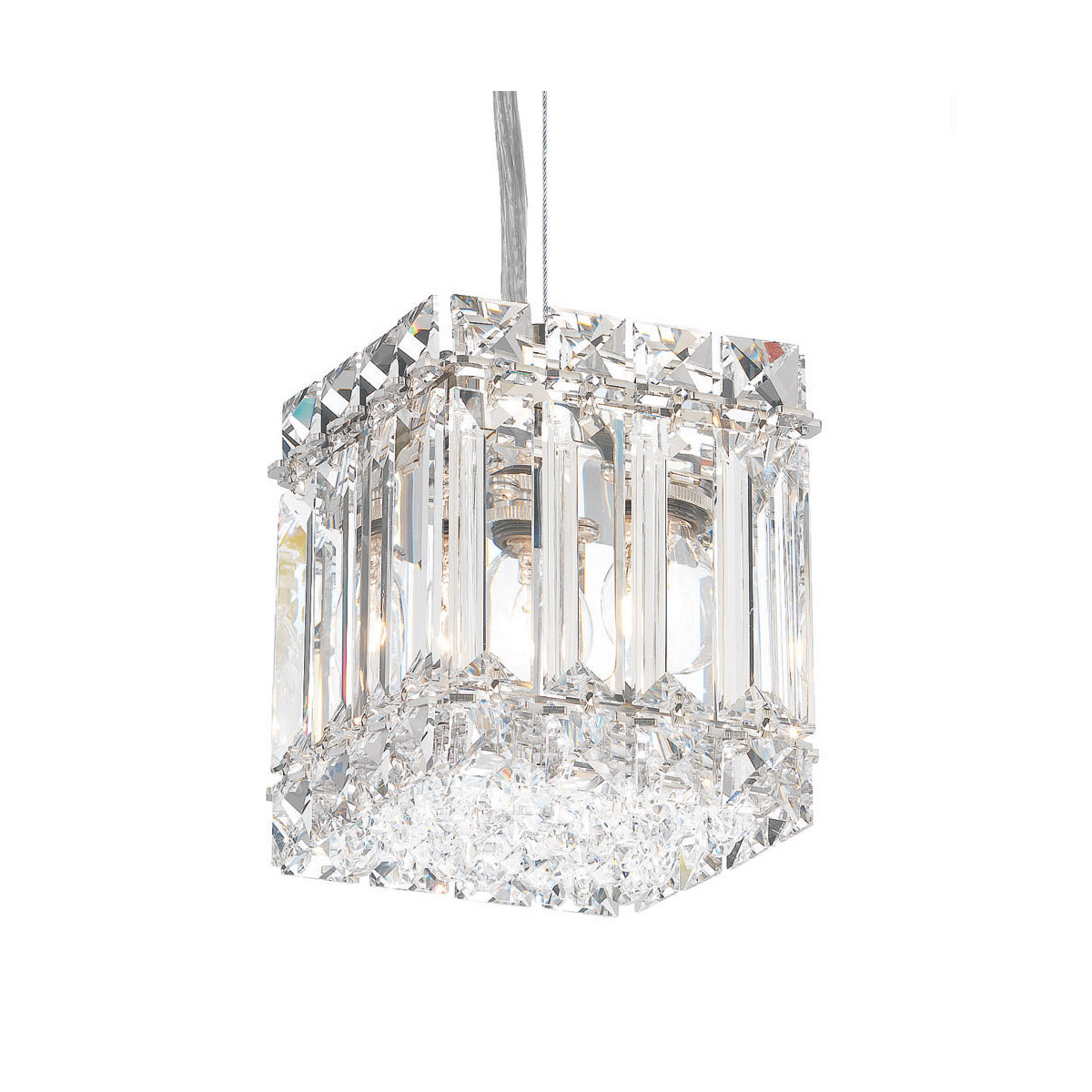 Quantum 2 Light 4 inch Stainless Steel Mini Pendant Ceiling Light in Radiance