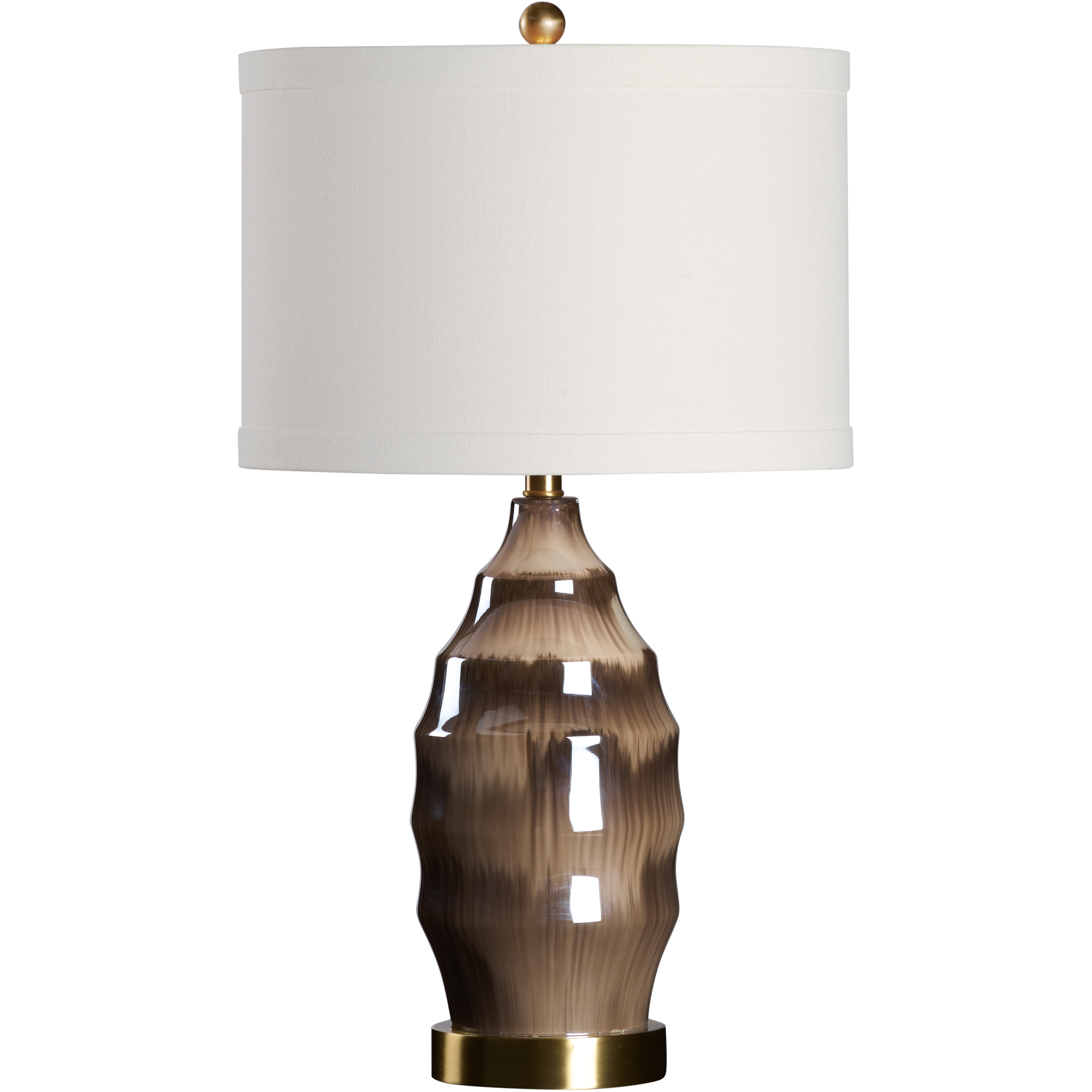Charlotte 20.5 inch 100.00 watt Gray and Brown Table Lamp Portable Light