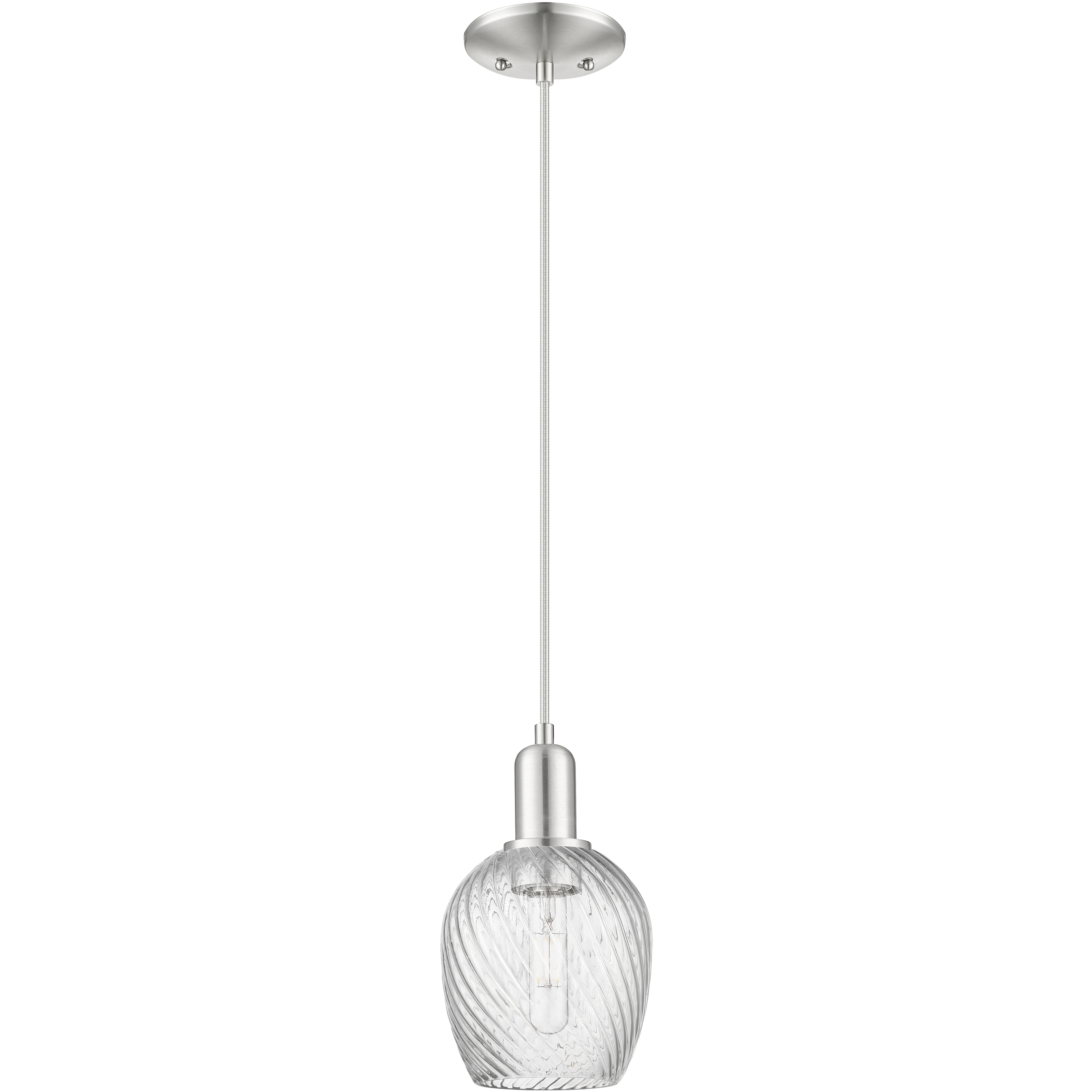 Arcadia Salina 1 Light 5.75 inch Brushed Satin Nickel Mini Pendant Ceiling Light