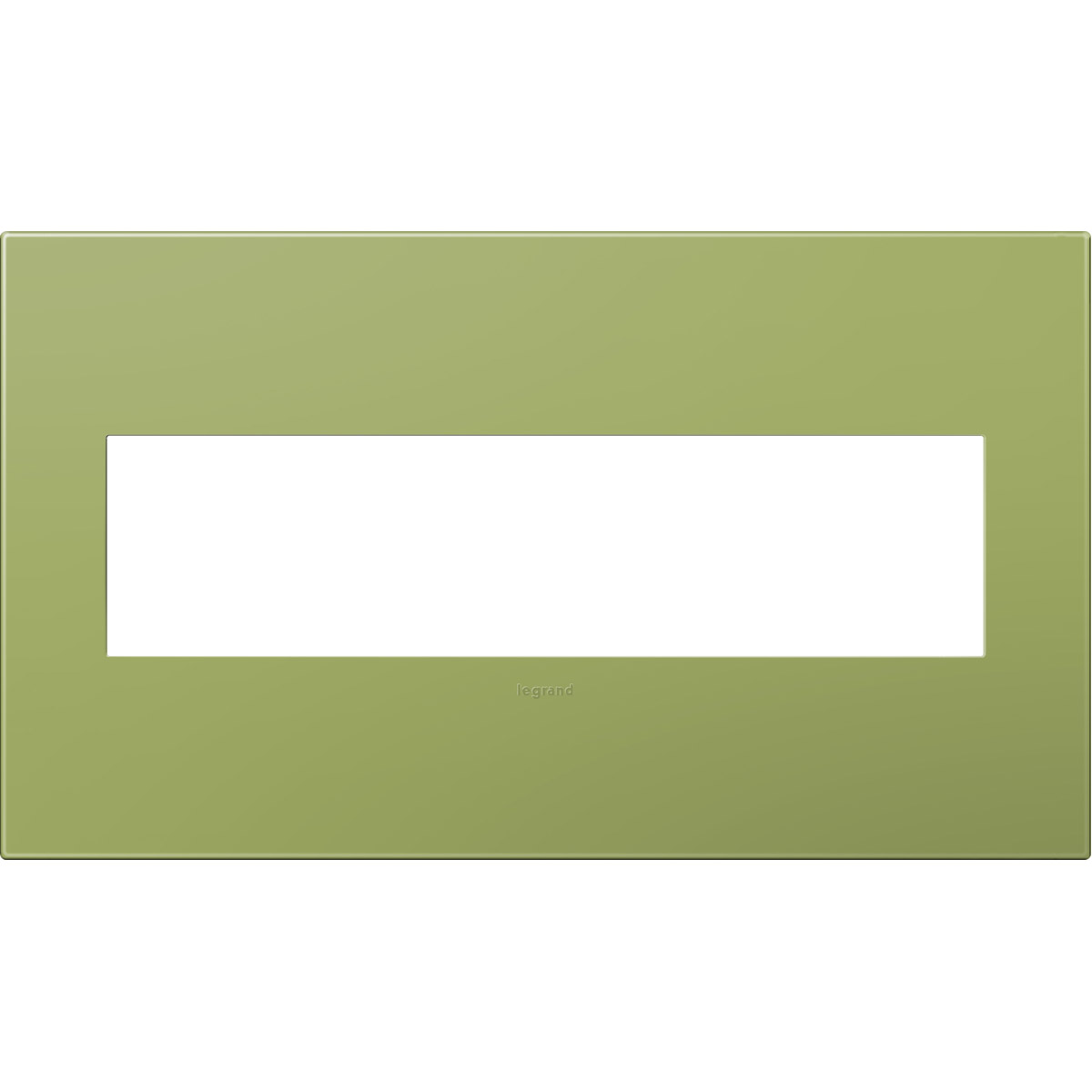 Adorne Lichen Green Wall Plate, 4-Gang
